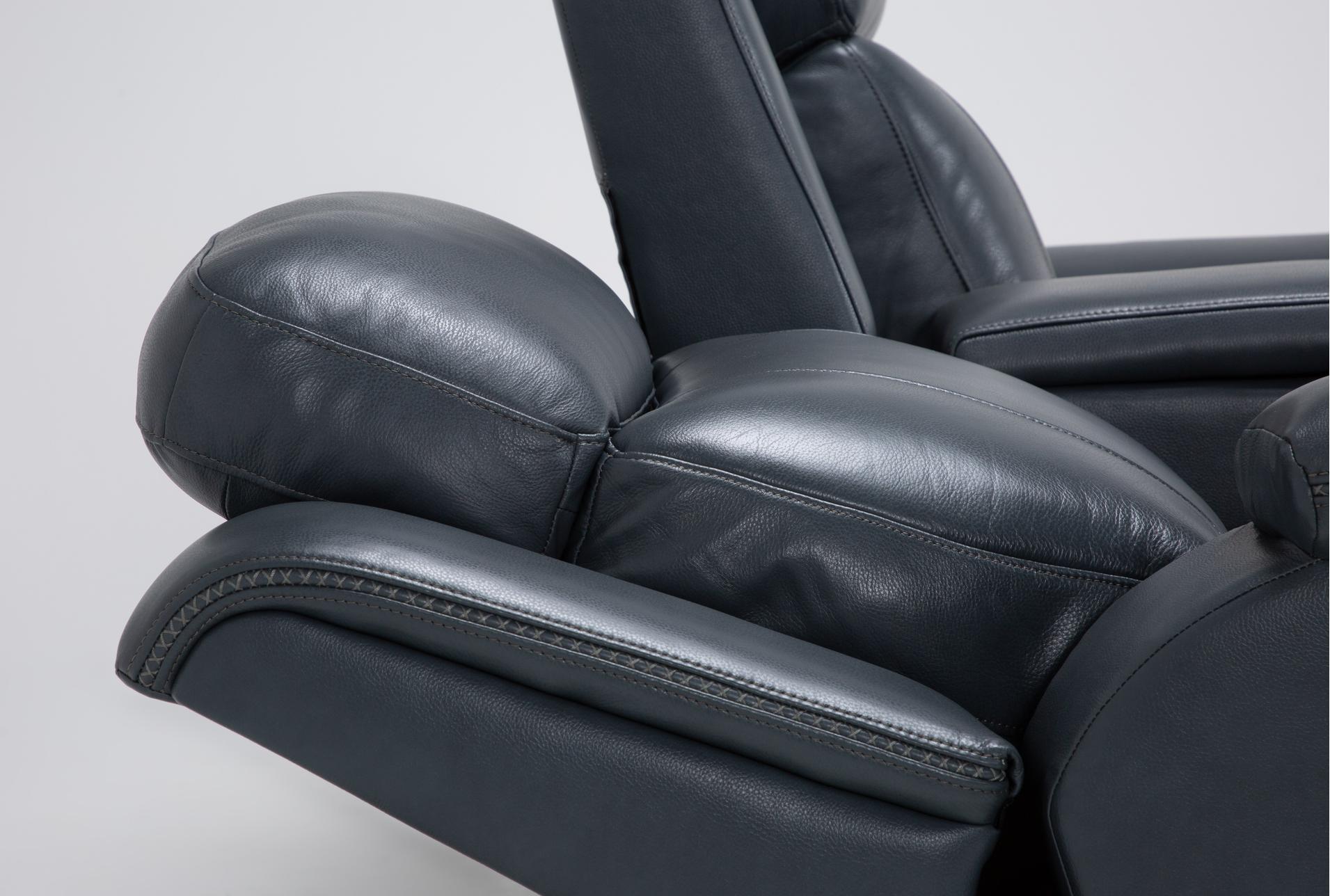 serena ii steel blue leather 76" power zero gravity reclining console loveseat with power headrest & usb 17 serena ii steel blue leather 76" power zero gravity reclining console loveseat with power headrest & usb