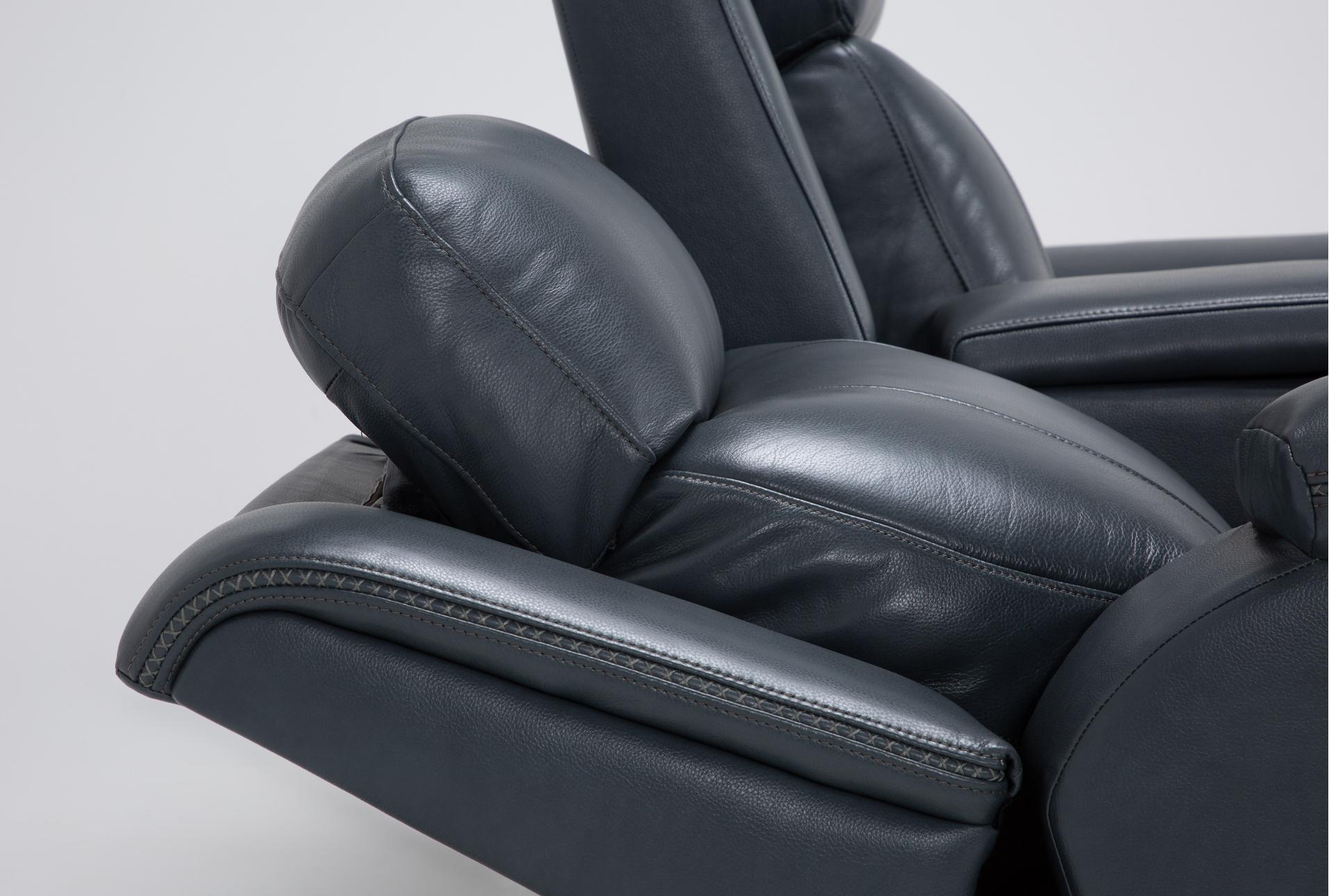 serena ii steel blue leather 76" power zero gravity reclining console loveseat with power headrest & usb 18 serena ii steel blue leather 76" power zero gravity reclining console loveseat with power headrest & usb
