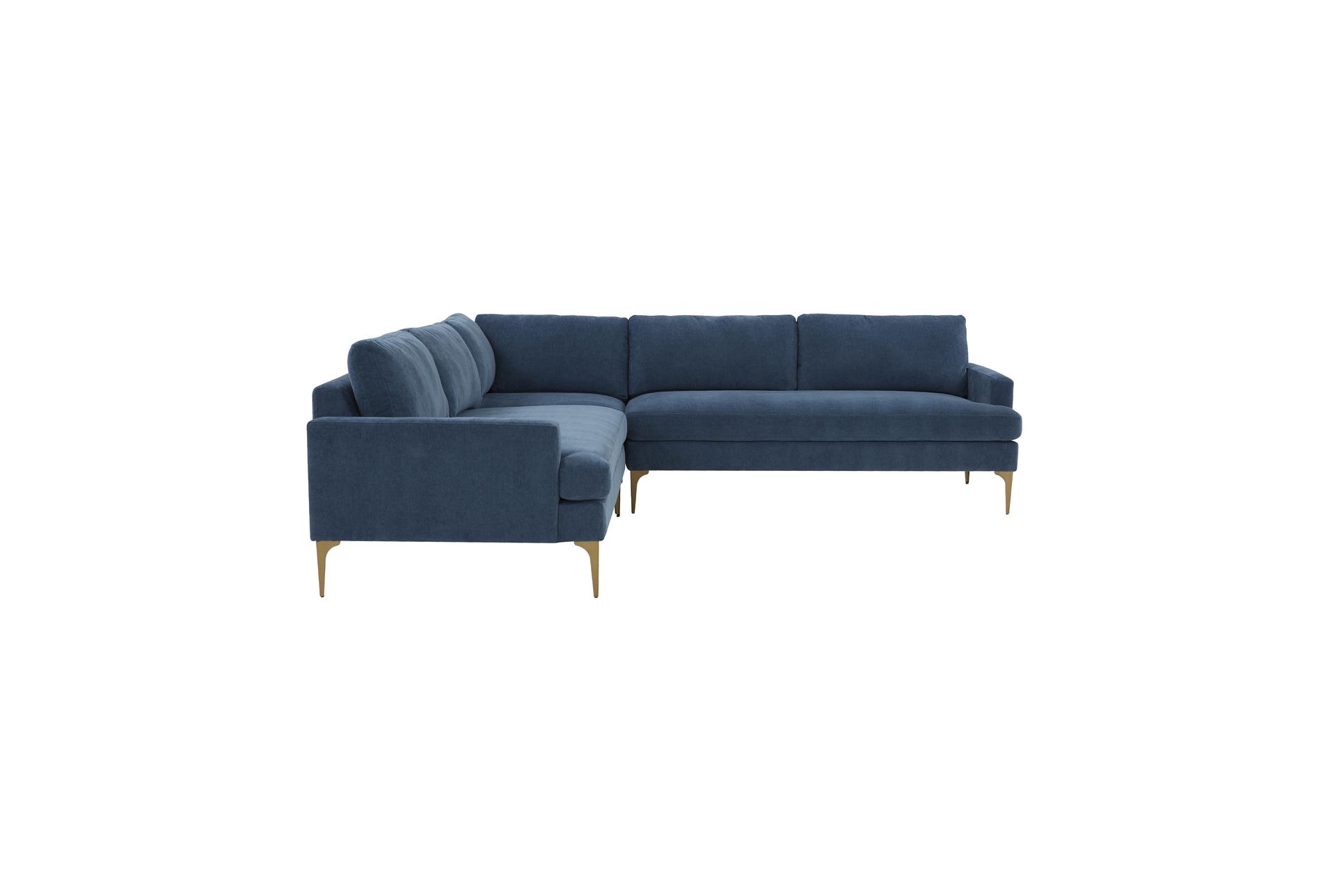 serena blue velvet fabric 4 piece l-shaped sectional | symmetrical | modular 9 serena blue velvet fabric 4 piece l-shaped sectional | symmetrical | modular