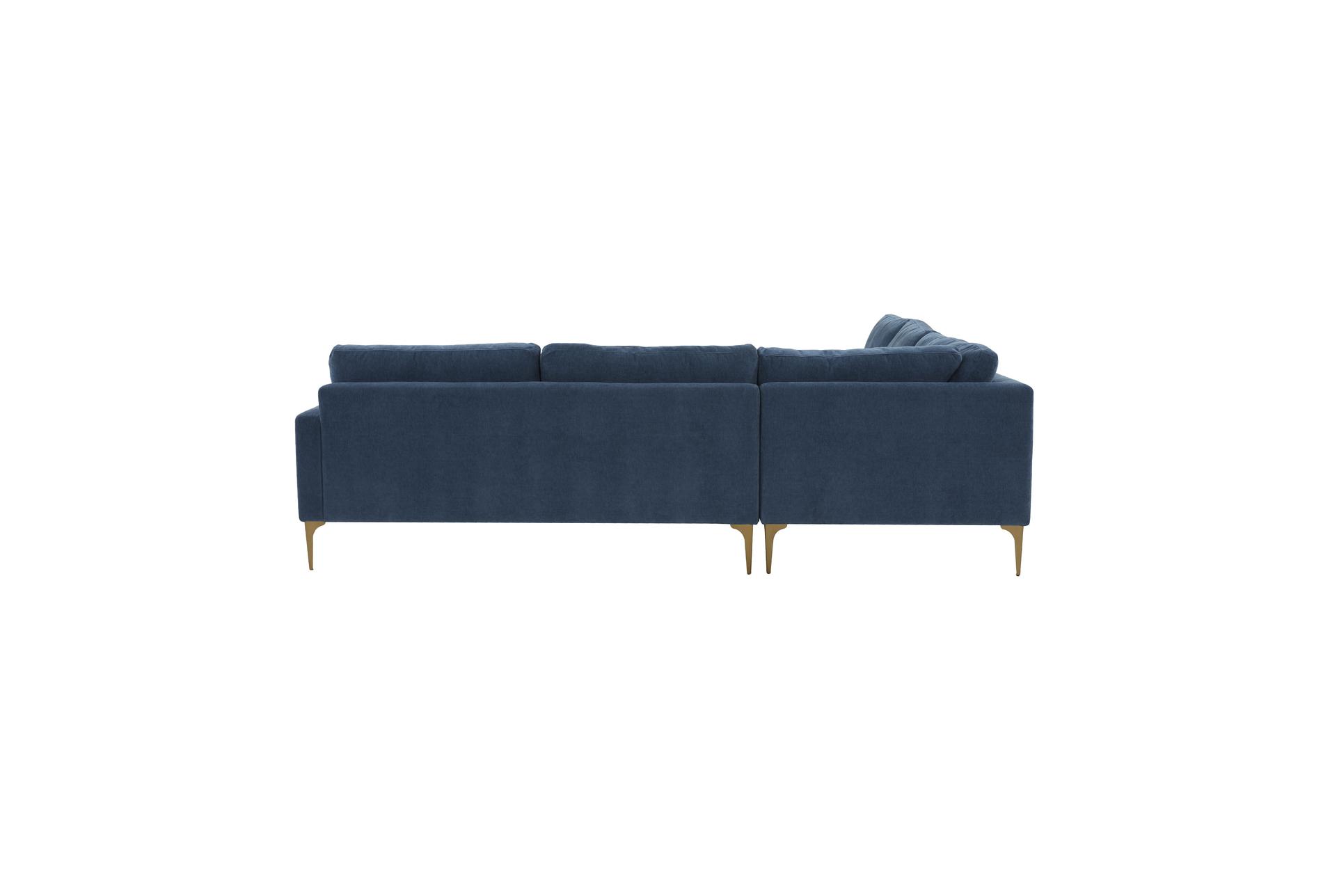 serena blue velvet fabric 4 piece l-shaped sectional | symmetrical | modular 11 serena blue velvet fabric 4 piece l-shaped sectional | symmetrical | modular