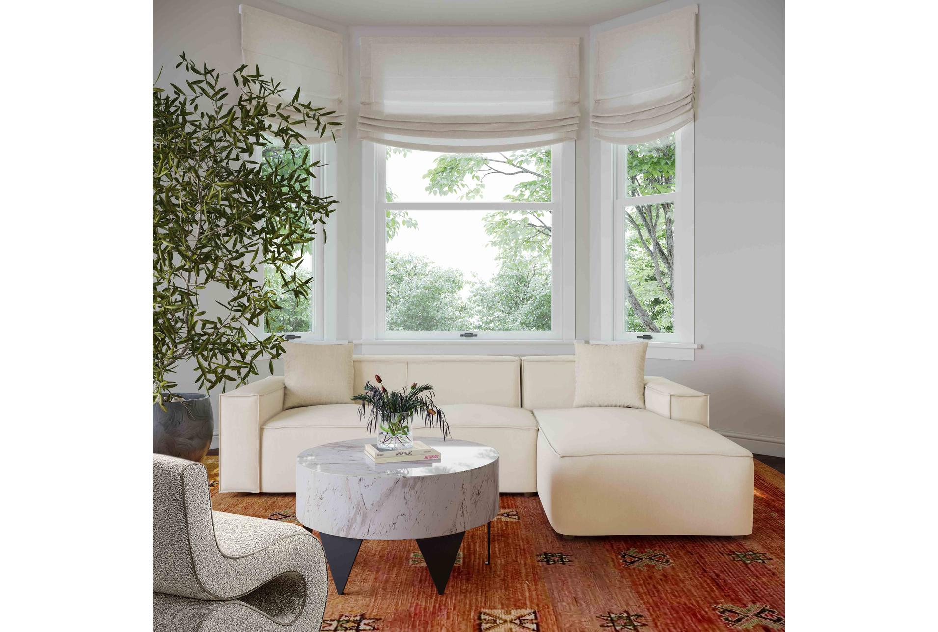 olafur cream white fabric linen 97" 2 piece sectional with right arm facing chaise 14 olafur cream white fabric linen 97" 2 piece sectional with right arm facing chaise