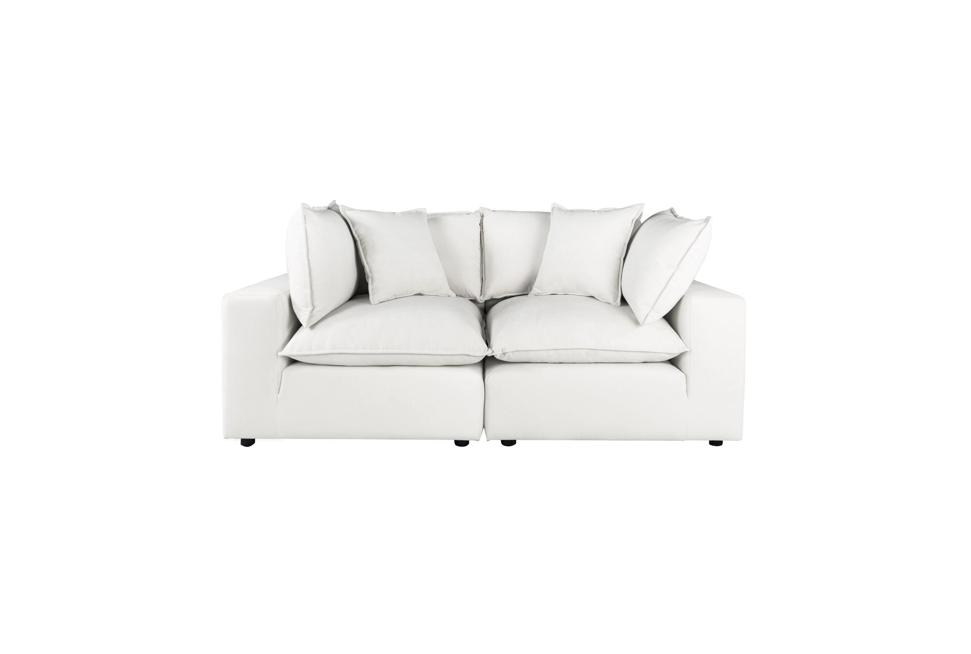 sutton pearl white fabric modular loveseat 8 sutton pearl white fabric modular loveseat