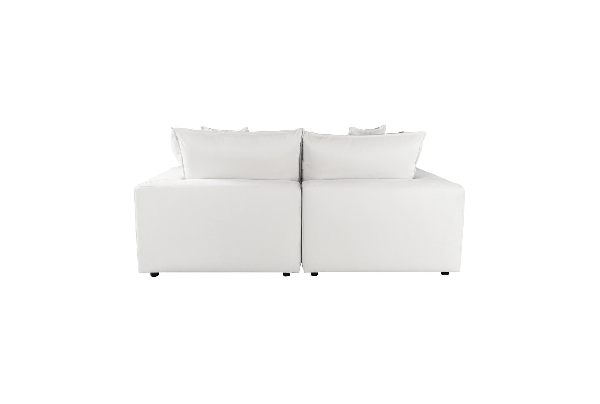 sutton pearl white fabric modular loveseat 9 sutton pearl white fabric modular loveseat