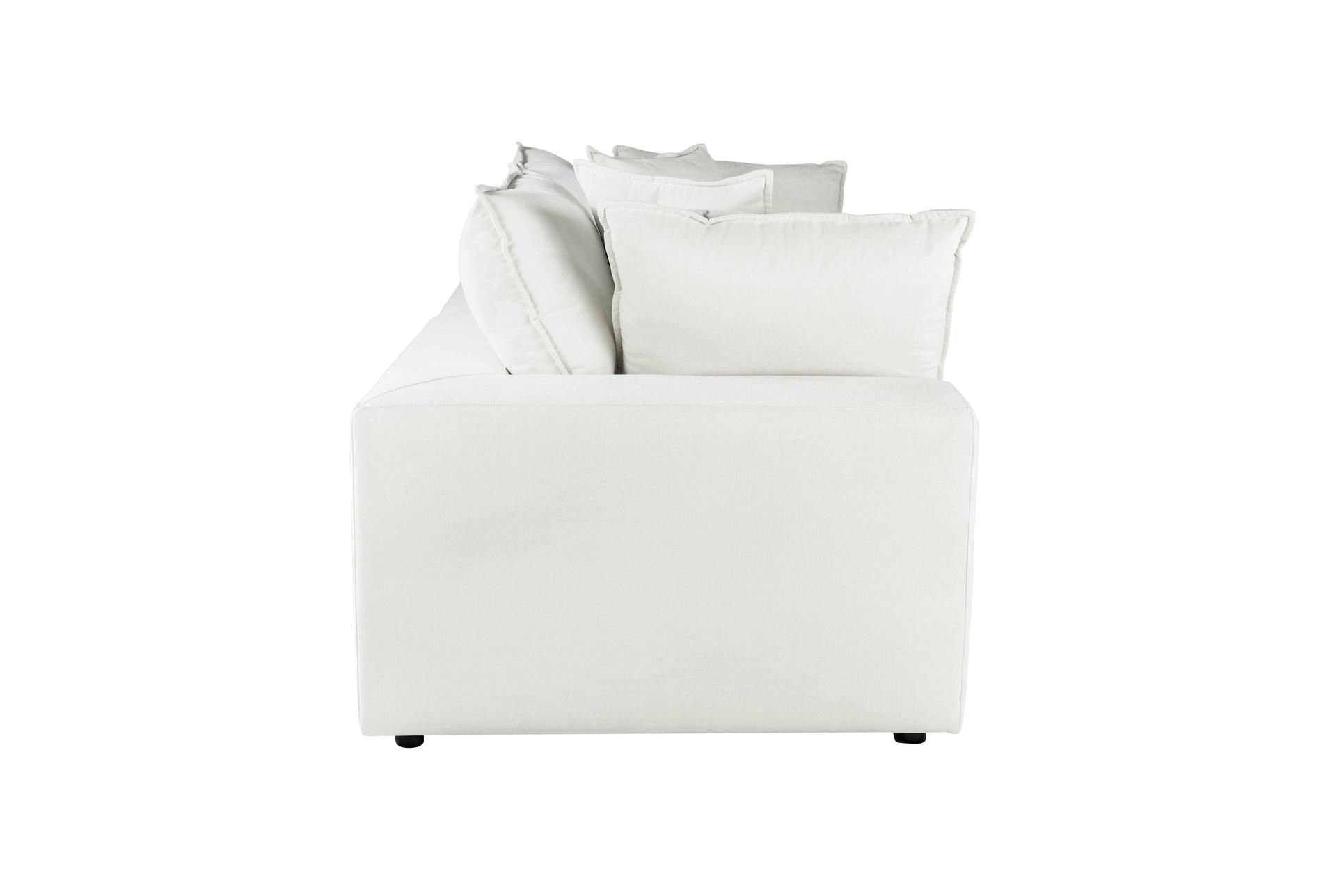 sutton pearl white fabric modular loveseat 10 sutton pearl white fabric modular loveseat