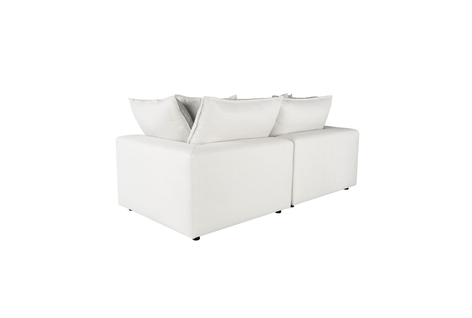 sutton pearl white fabric modular loveseat 11 sutton pearl white fabric modular loveseat