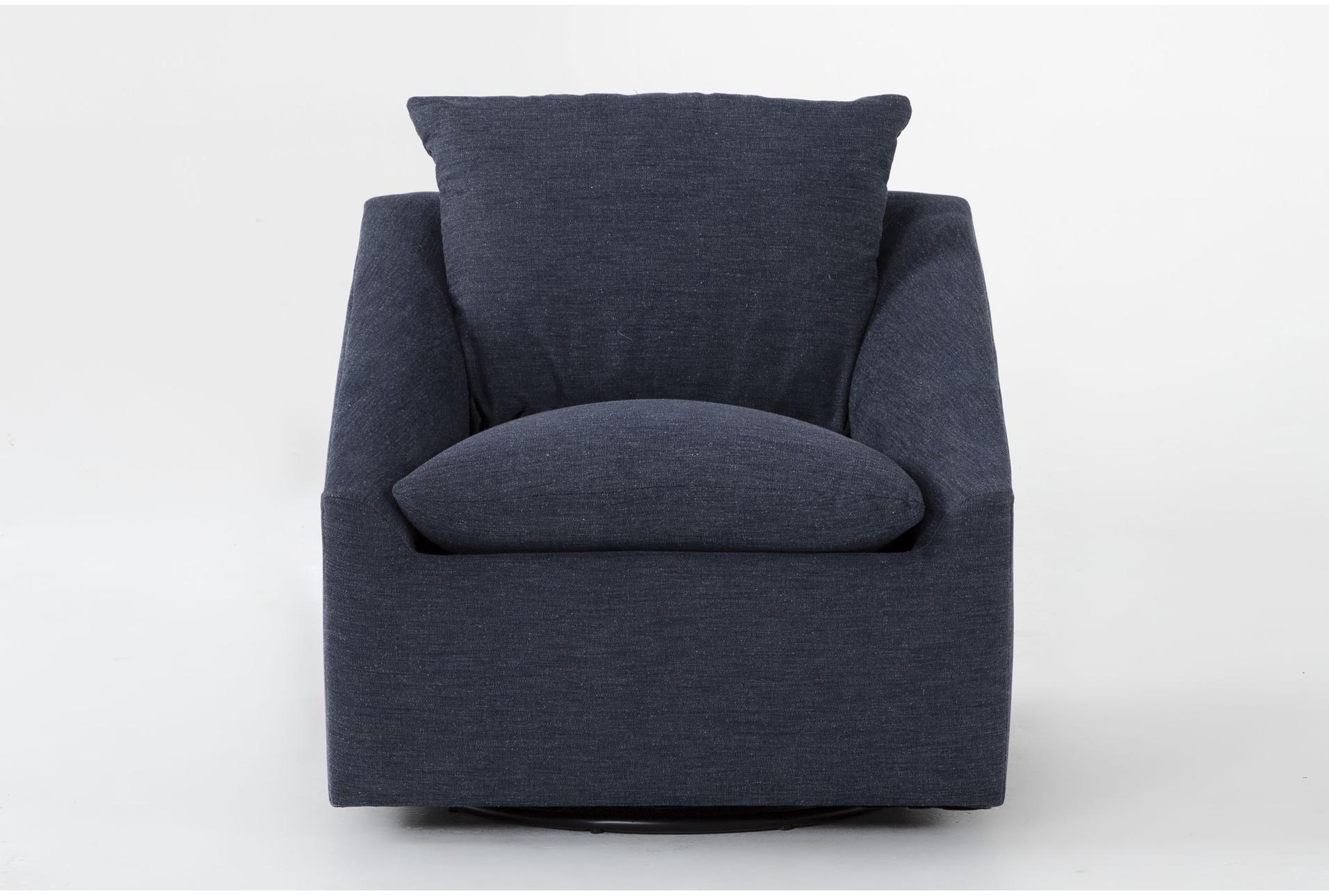 cypress iv foam 32" fabric navy blue chenille swivel accent chair 1 cypress iv foam 32" fabric navy blue chenille swivel accent chair