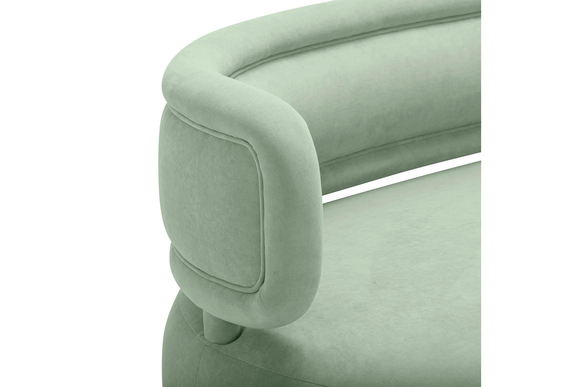 taiya mint green 70" velvet fabric sofa settee 13 taiya mint green 70" velvet fabric sofa settee