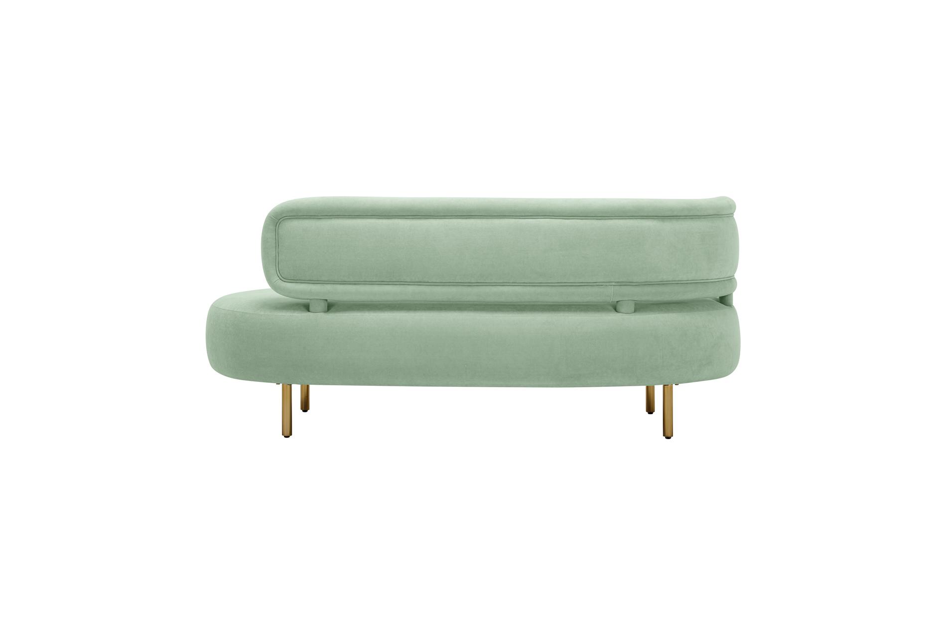 taiya mint green 70" velvet fabric sofa settee 15 taiya mint green 70" velvet fabric sofa settee