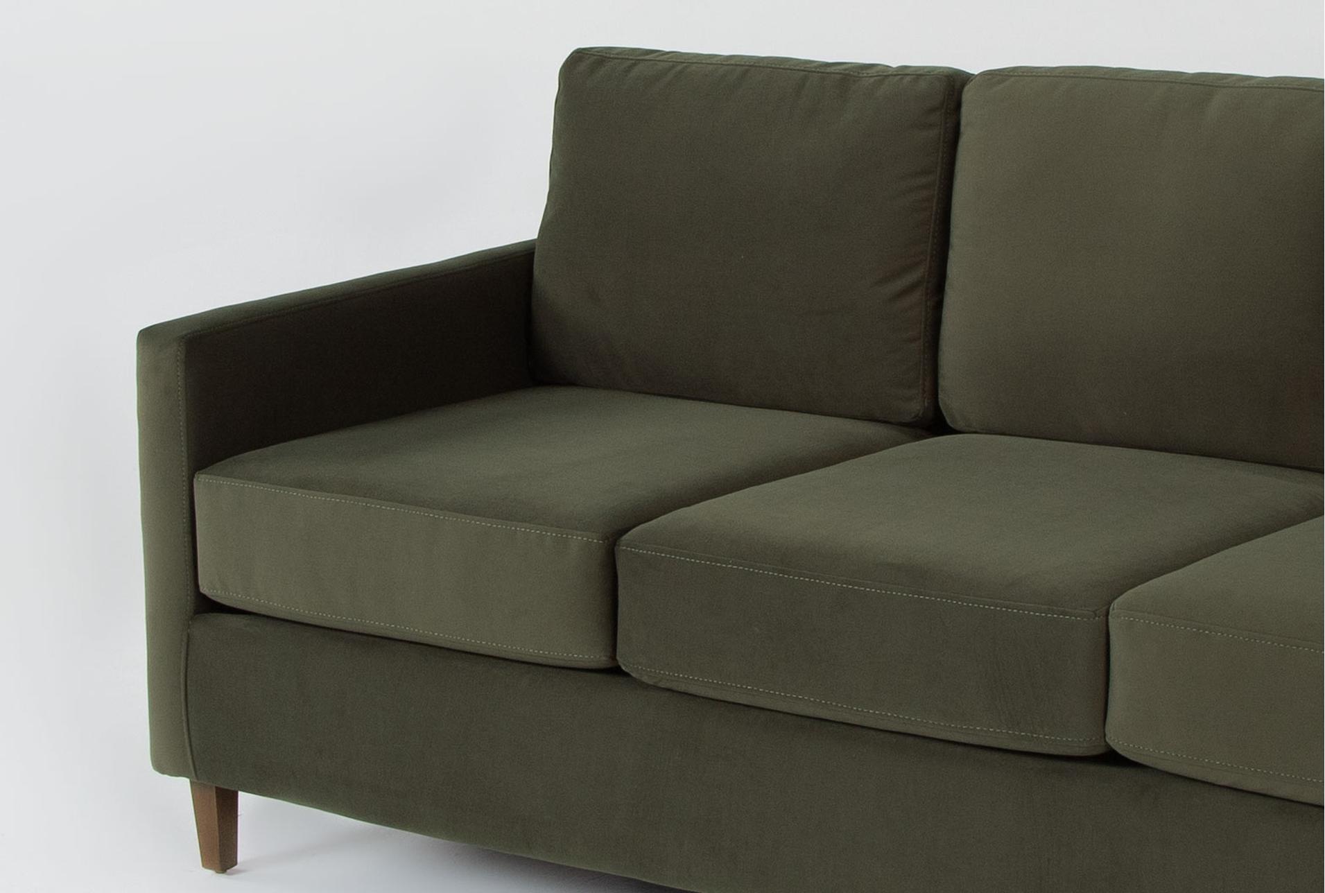 santana olive green velvet fabric 2 piece 78" sofa and loveseat set 7 santana olive green velvet fabric 2 piece 78" sofa and loveseat set