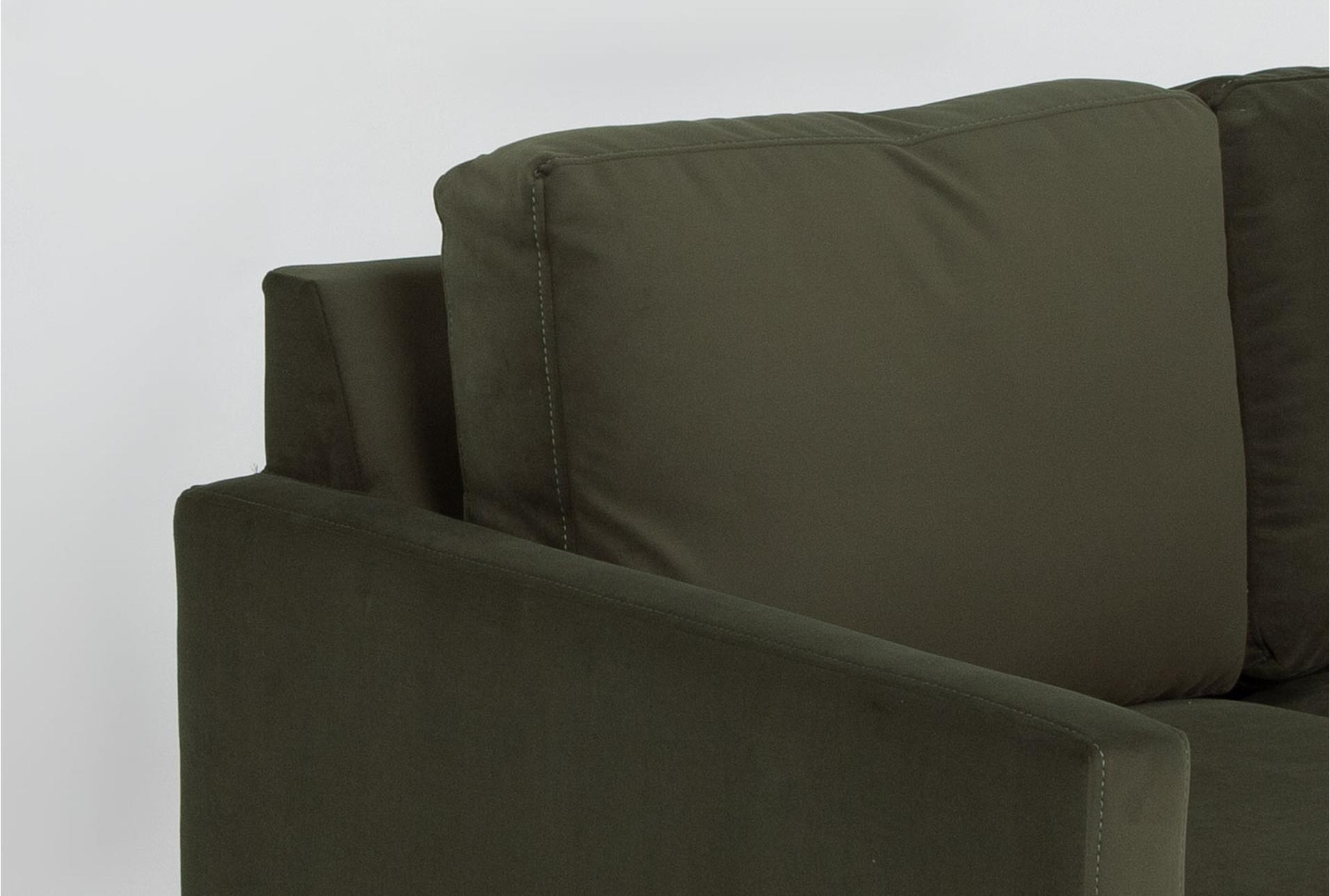 santana olive green velvet fabric 2 piece 78" sofa and loveseat set 8 santana olive green velvet fabric 2 piece 78" sofa and loveseat set