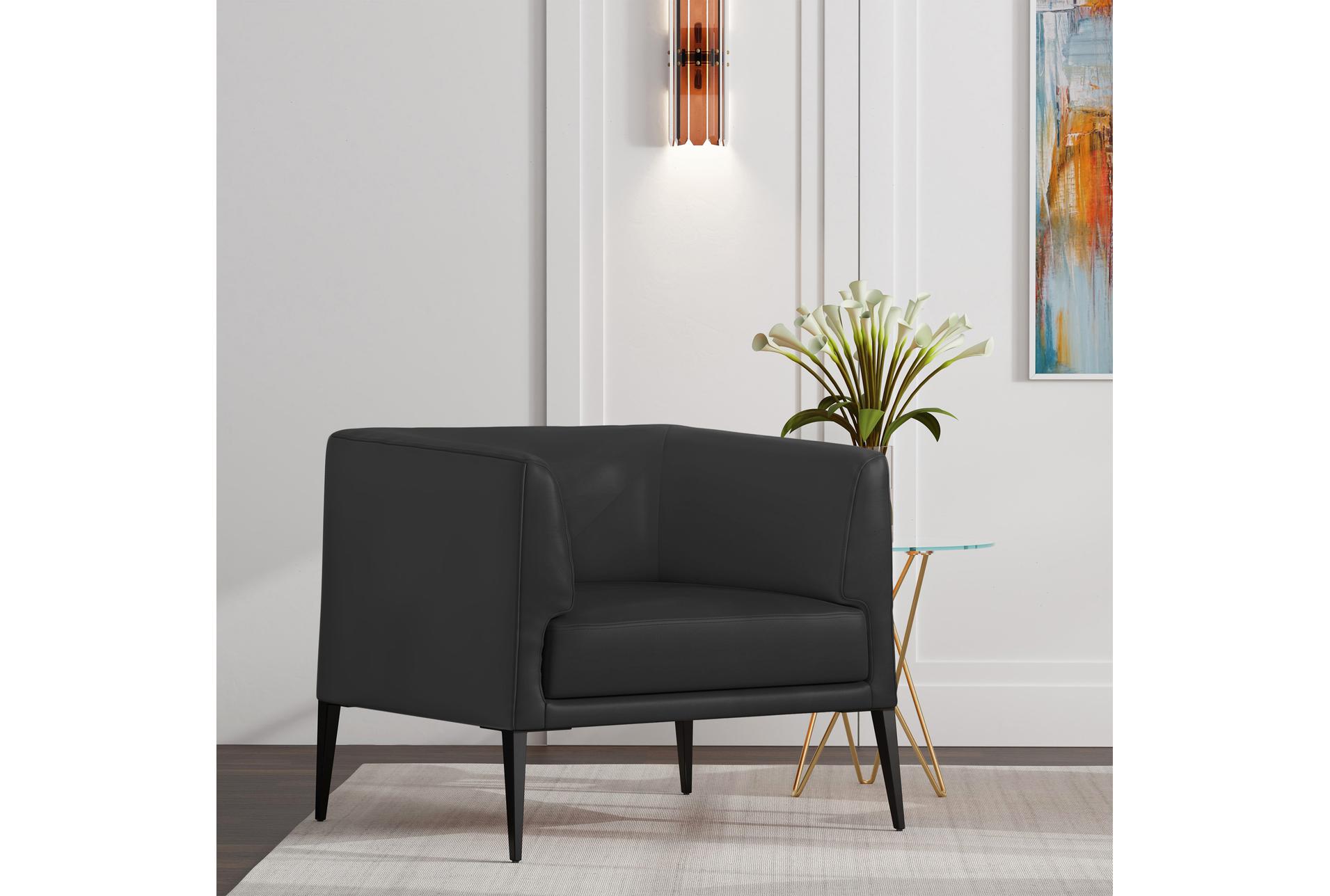 mani black leather lounge arm chair with matte black legs 14 mani black leather lounge arm chair with matte black legs