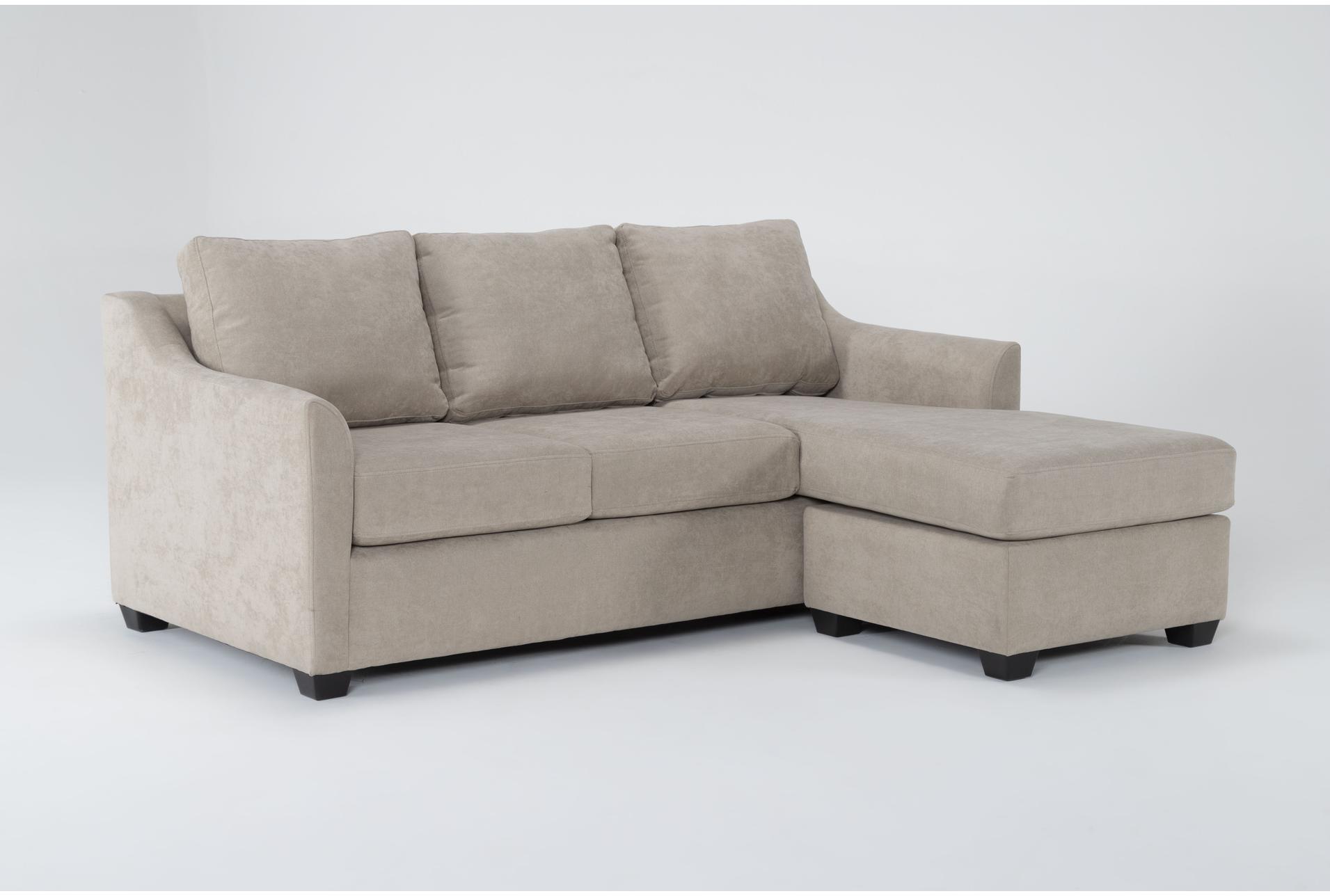 porthos cream beige fabric 80" sofa with reversible chaise | loose reversible back 1 porthos cream beige fabric 80" sofa with reversible chaise | loose reversible back