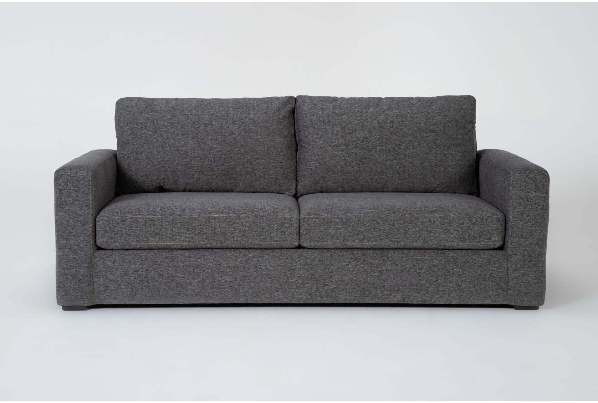 araceli ii pewter grey fabric 86" sofa | track arms | loose reversible back 1 araceli ii pewter grey fabric 86" sofa | track arms | loose reversible back