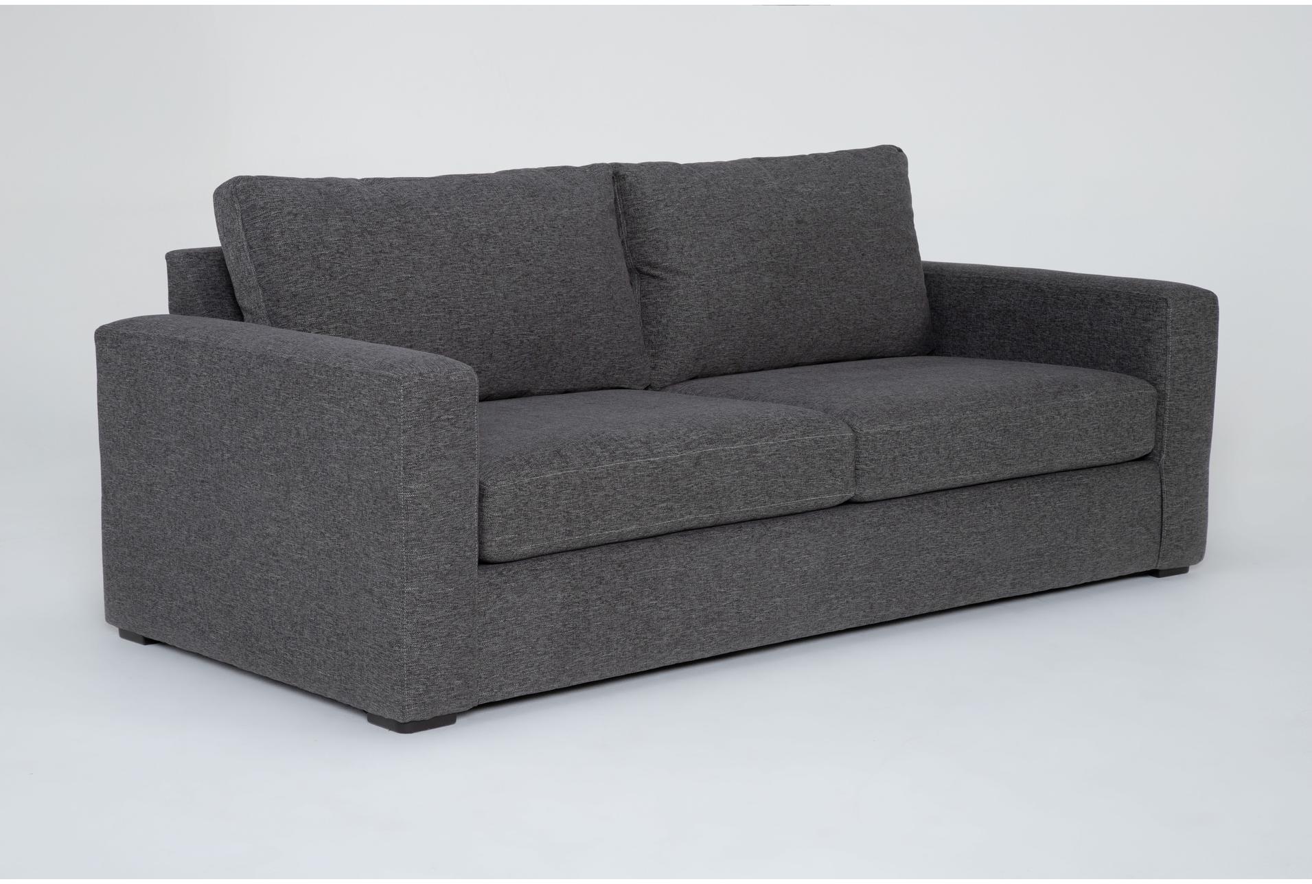 araceli ii pewter grey fabric 86" sofa | track arms | loose reversible back 7 araceli ii pewter grey fabric 86" sofa | track arms | loose reversible back