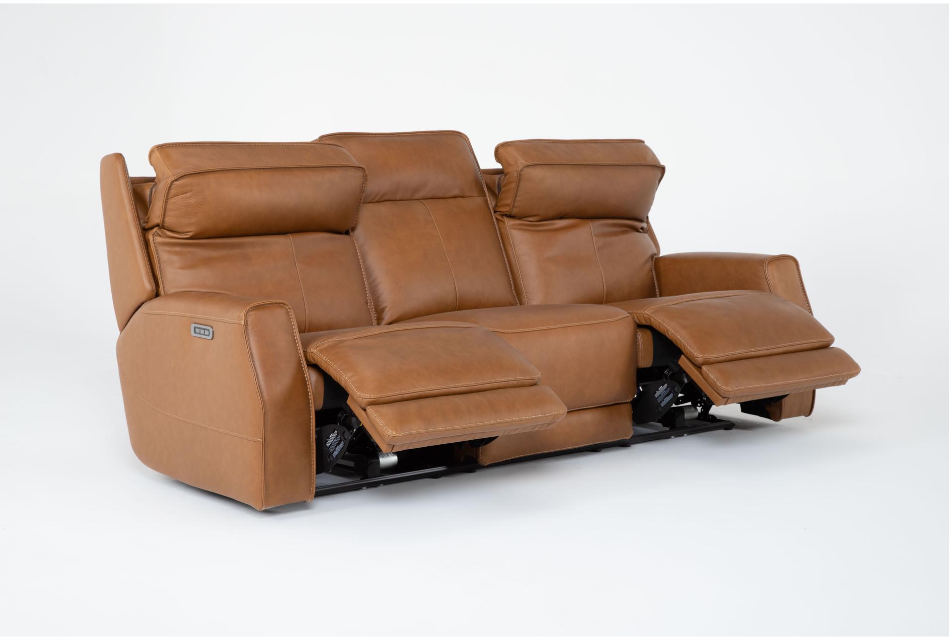 thornton saddle brown top grain leather 91" power zero gravity reclining sofa with power headrest power lumbar & usb | adjustable headrests 18 thornton saddle brown top grain leather 91" power zero gravity reclining sofa with power headrest power lumbar & usb | adjustable headrests
