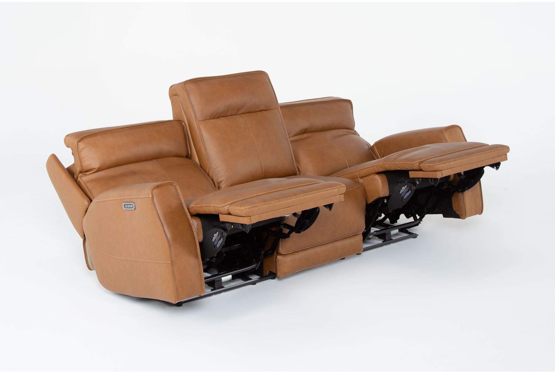 thornton saddle brown top grain leather 91" power zero gravity reclining sofa with power headrest power lumbar & usb | adjustable headrests 20 thornton saddle brown top grain leather 91" power zero gravity reclining sofa with power headrest power lumbar & usb | adjustable headrests