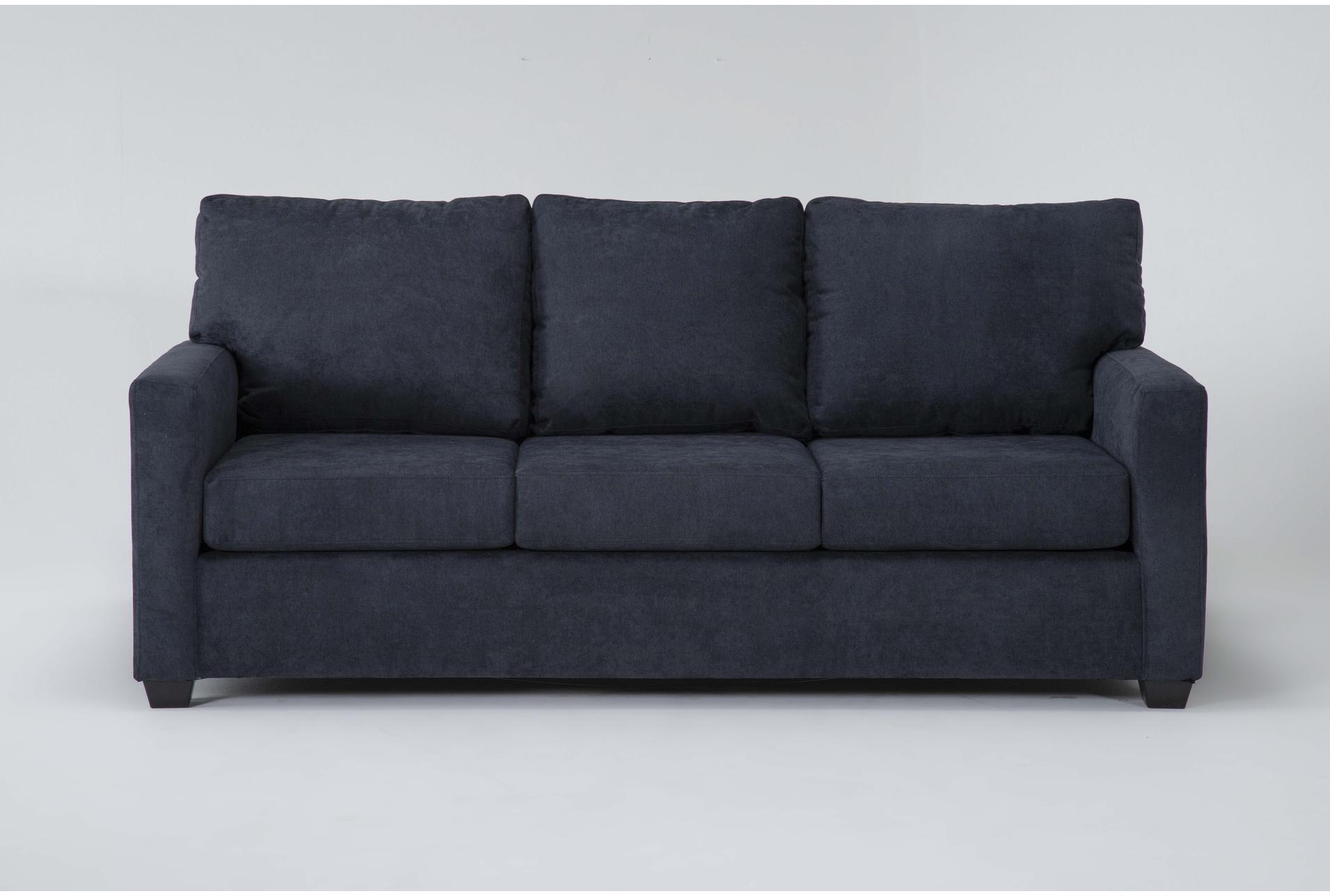 aramis midnight blue fabric 83" sofa | track arms 1 aramis midnight blue fabric 83" sofa | track arms
