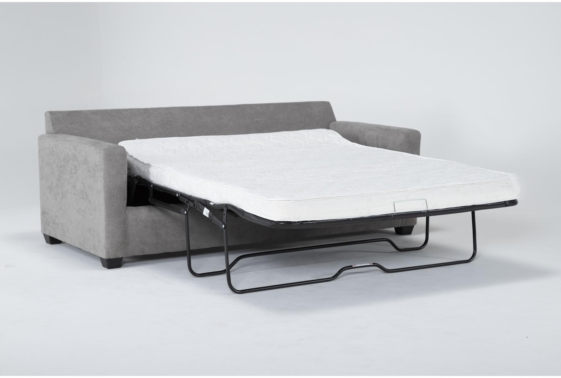 aramis vintage grey fabric 83" queen memory foam sleeper sofa bed | track arms | loose reversible back 9 aramis vintage grey fabric 83" queen memory foam sleeper sofa bed | track arms | loose reversible back
