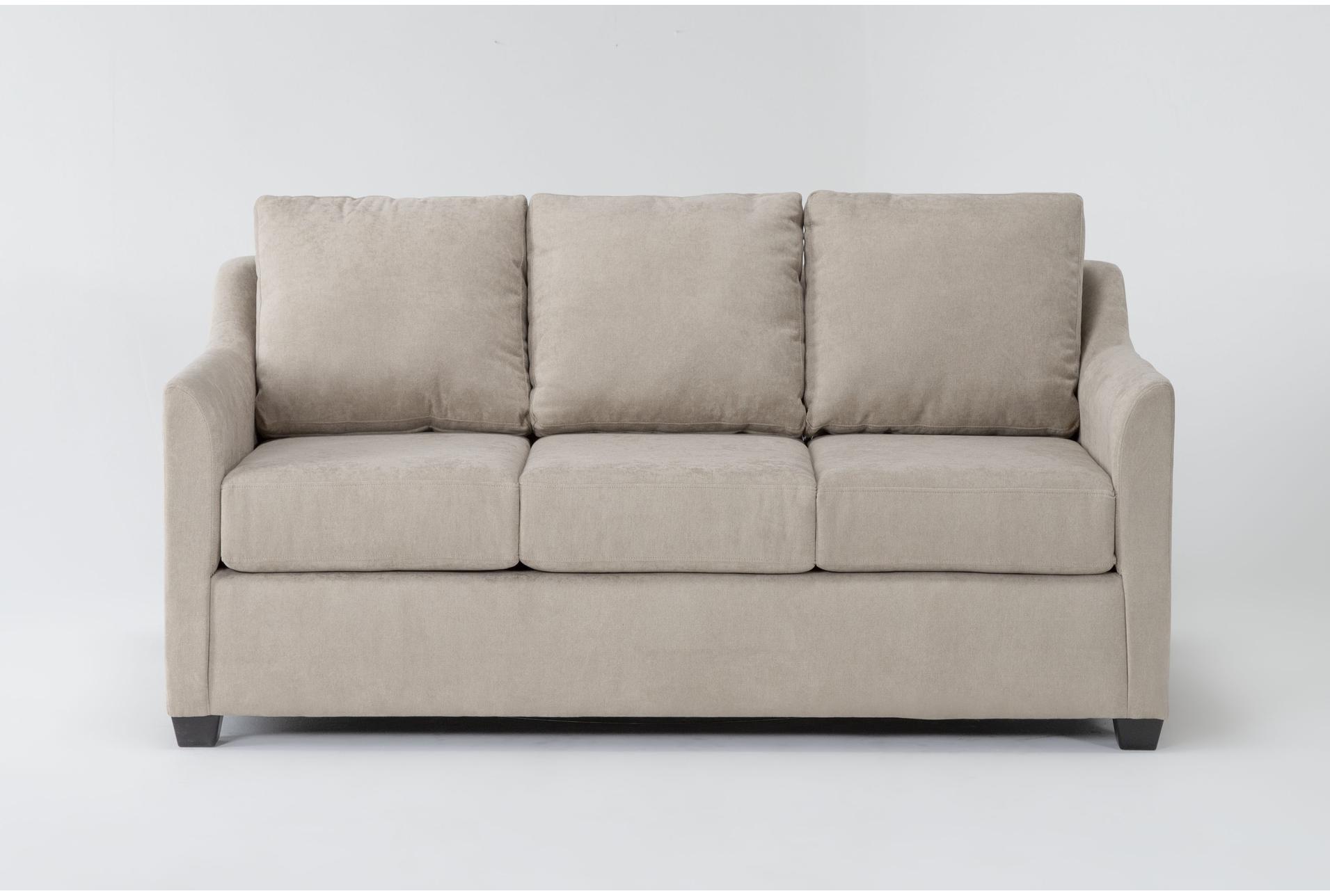 porthos cream beige fabric 72" full memory foam sleeper sofa bed 1 porthos cream beige fabric 72" full memory foam sleeper sofa bed
