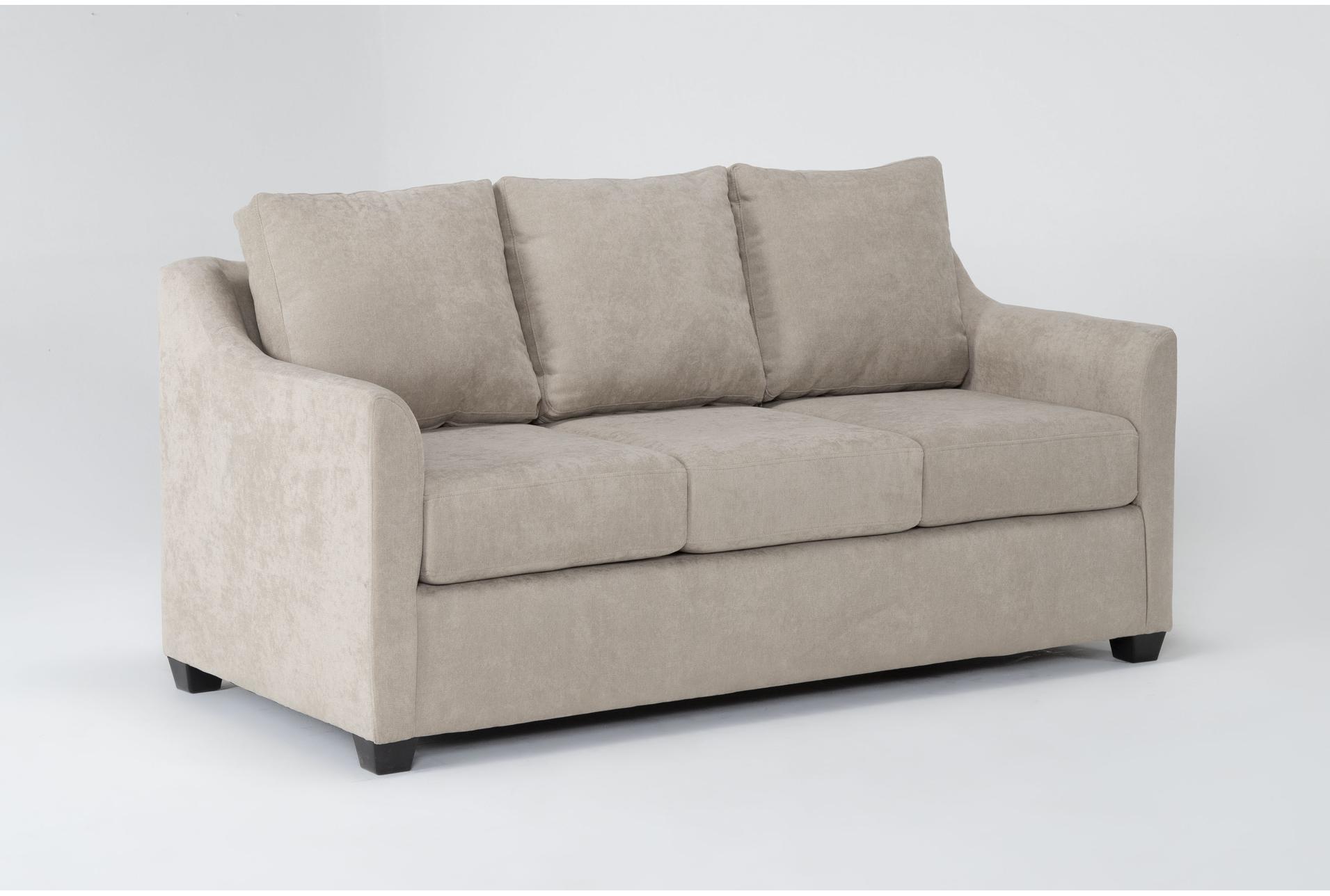 porthos cream beige fabric 72" full memory foam sleeper sofa bed 9 porthos cream beige fabric 72" full memory foam sleeper sofa bed
