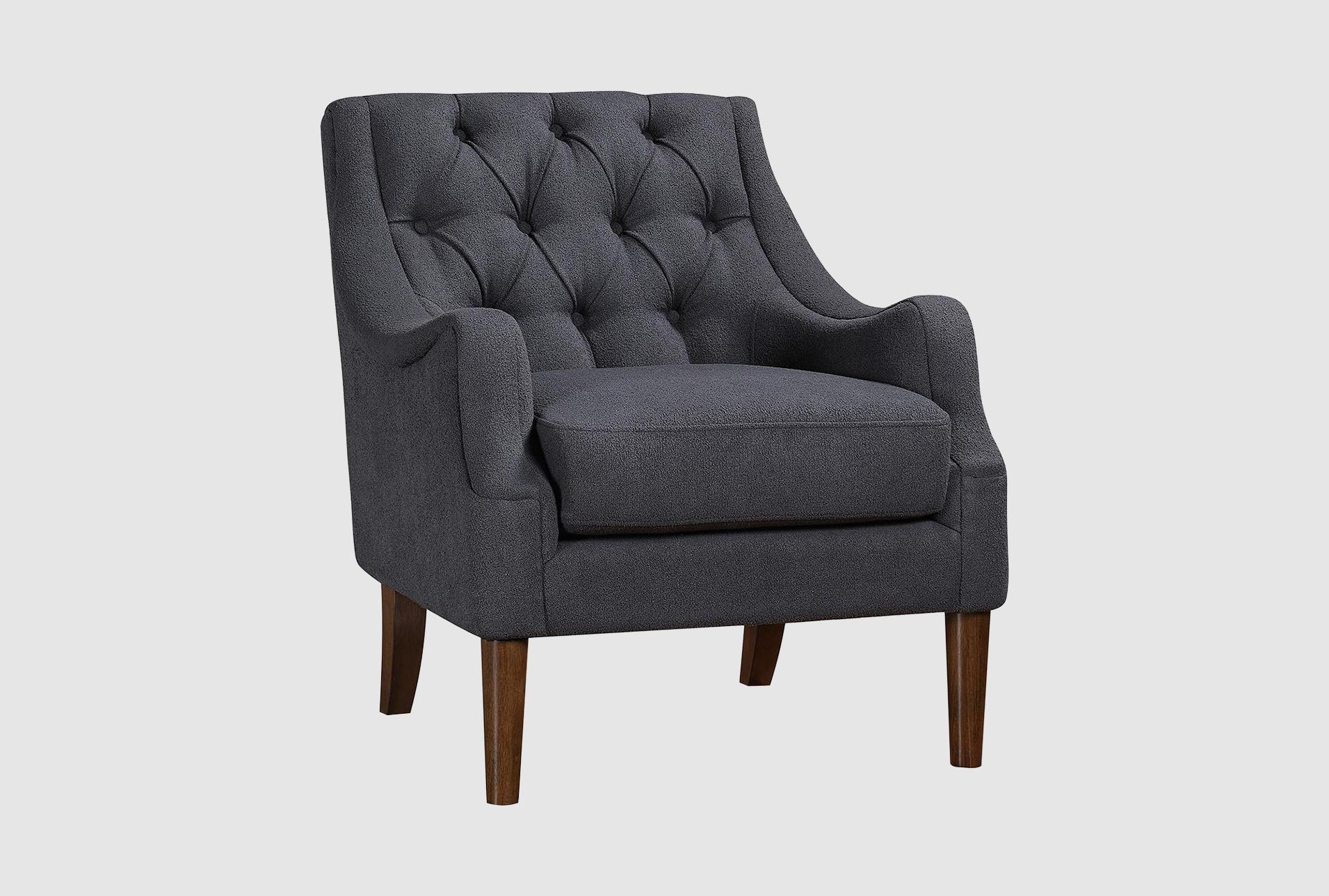 mara dark grey accent chair | fabric | solid | with arms 1 mara dark grey accent chair | fabric | solid | with arms