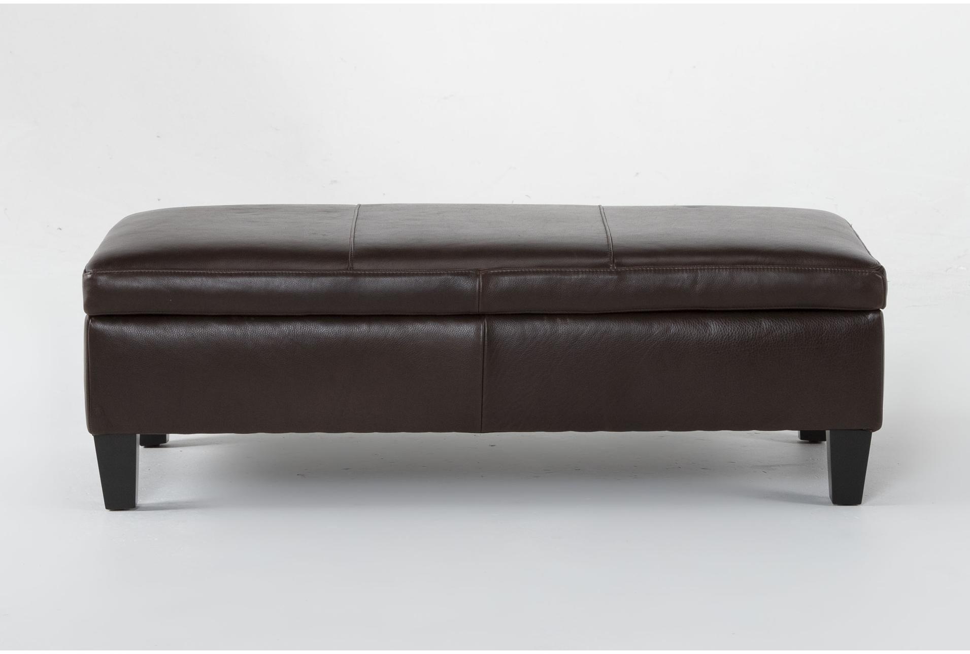 perch iii leather medium rectangle storage ottoman 1 perch iii leather medium rectangle storage ottoman