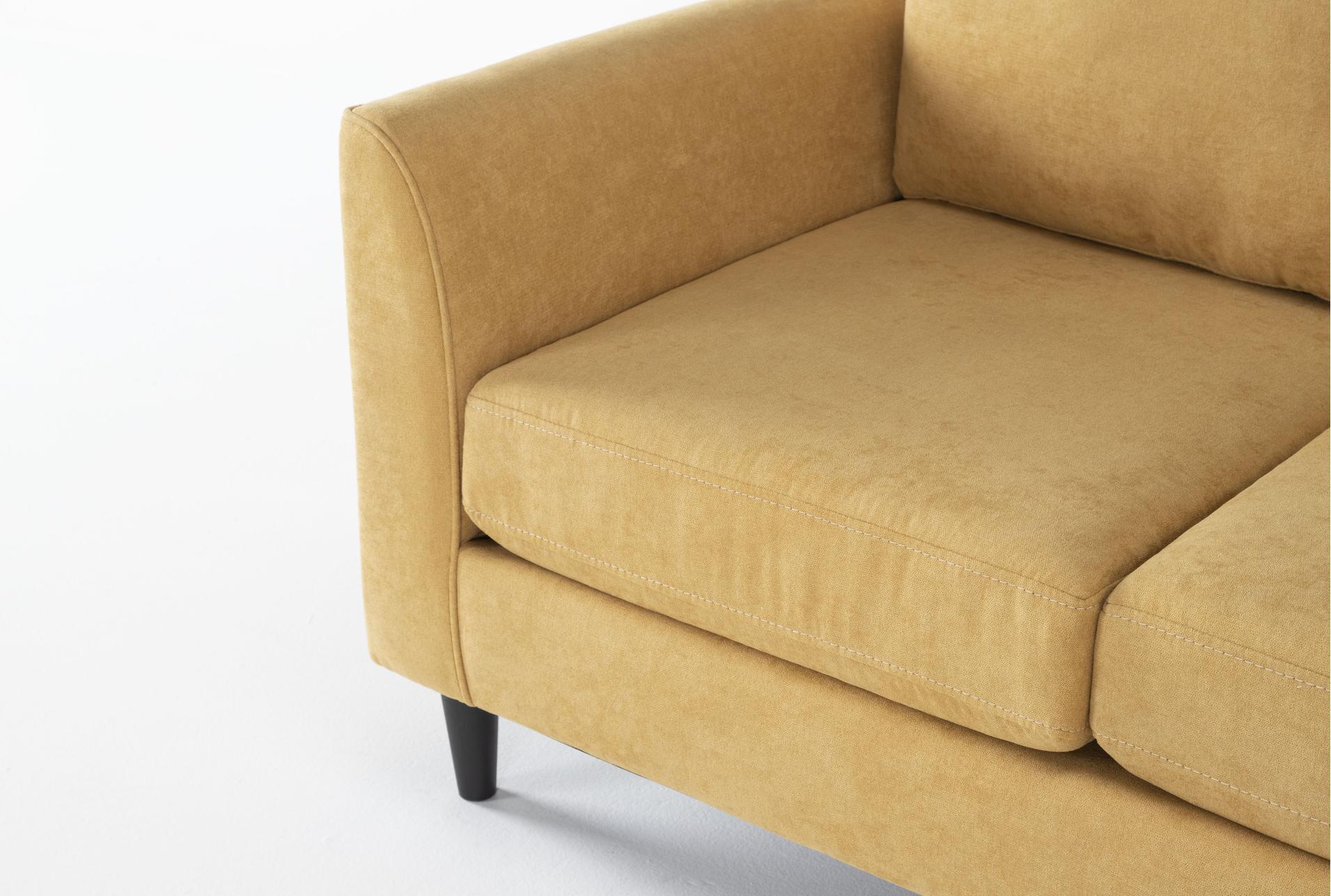 ami sun yellow fabric 83" sofa with reversible chaise 11 ami sun yellow fabric 83" sofa with reversible chaise
