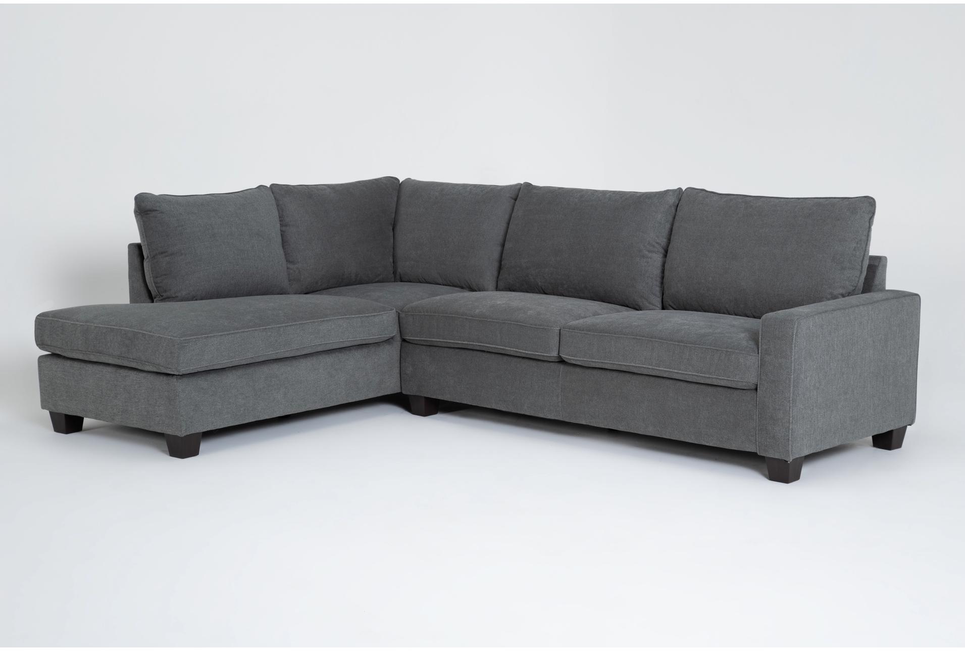 reid natural grey fabric 109" 2 piece l-shaped sectional with left arm facing corner chaise | track arms 1 reid natural grey fabric 109" 2 piece l-shaped sectional with left arm facing corner chaise | track arms