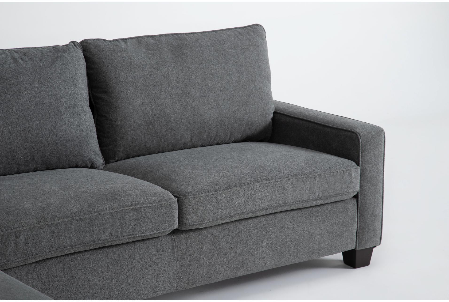 reid natural grey fabric 109" 2 piece l-shaped sectional with left arm facing corner chaise | track arms 7 reid natural grey fabric 109" 2 piece l-shaped sectional with left arm facing corner chaise | track arms