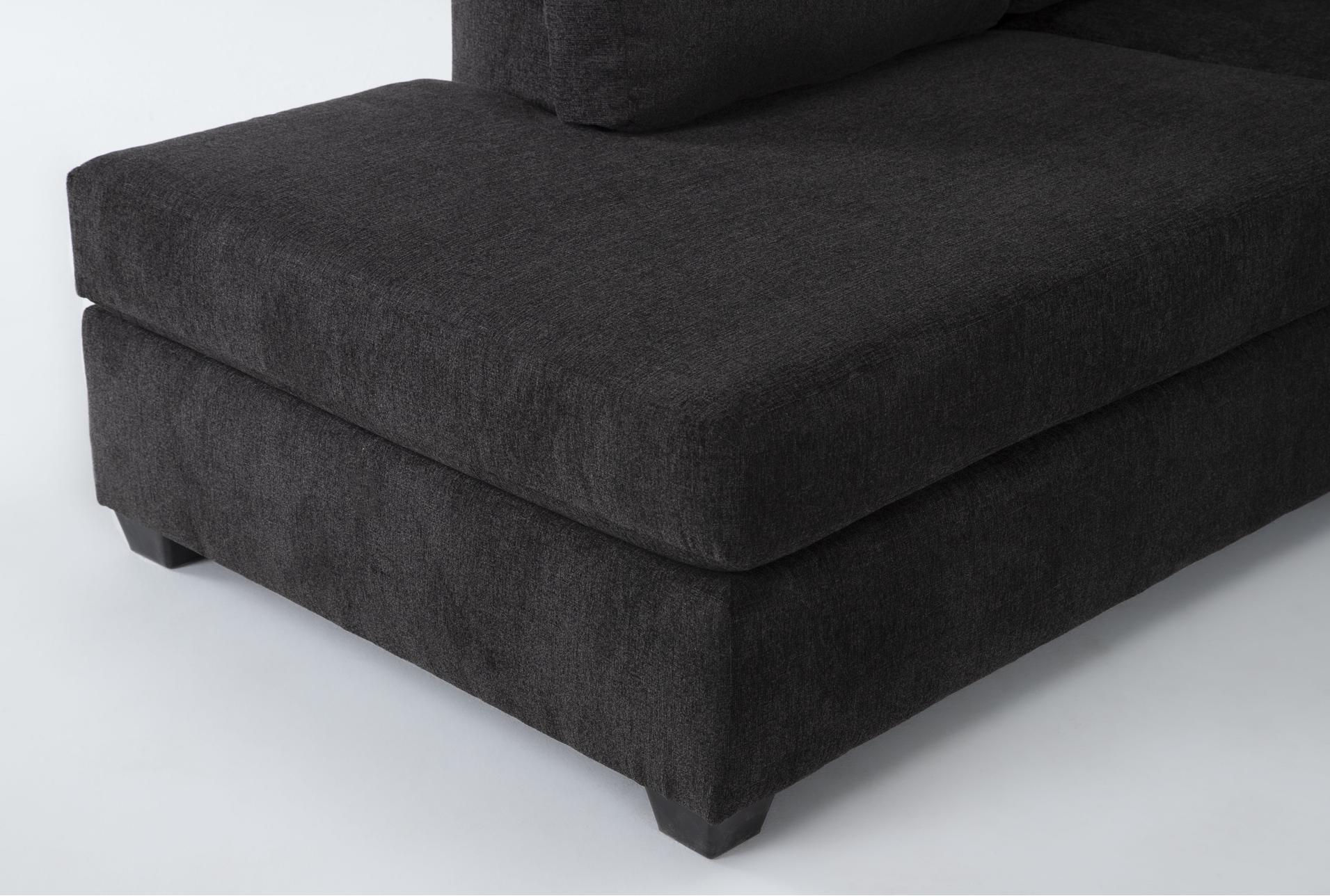 colby smoke grey black fabric 128" 3 piece u-shaped sectional with right arm facing chaise & left arm facing corner chaise | track arms 8 colby smoke grey black fabric 128" 3 piece u-shaped sectional with right arm facing chaise & left arm facing corner chaise | track arms