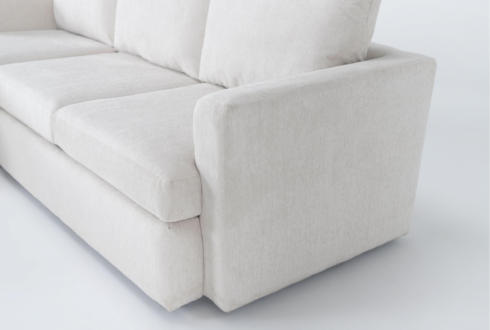 basil porcelain white ivory fabric modular 125" 4 piece l-shaped sectional | reversible | track arms 9 basil porcelain white ivory fabric modular 125" 4 piece l-shaped sectional | reversible | track arms