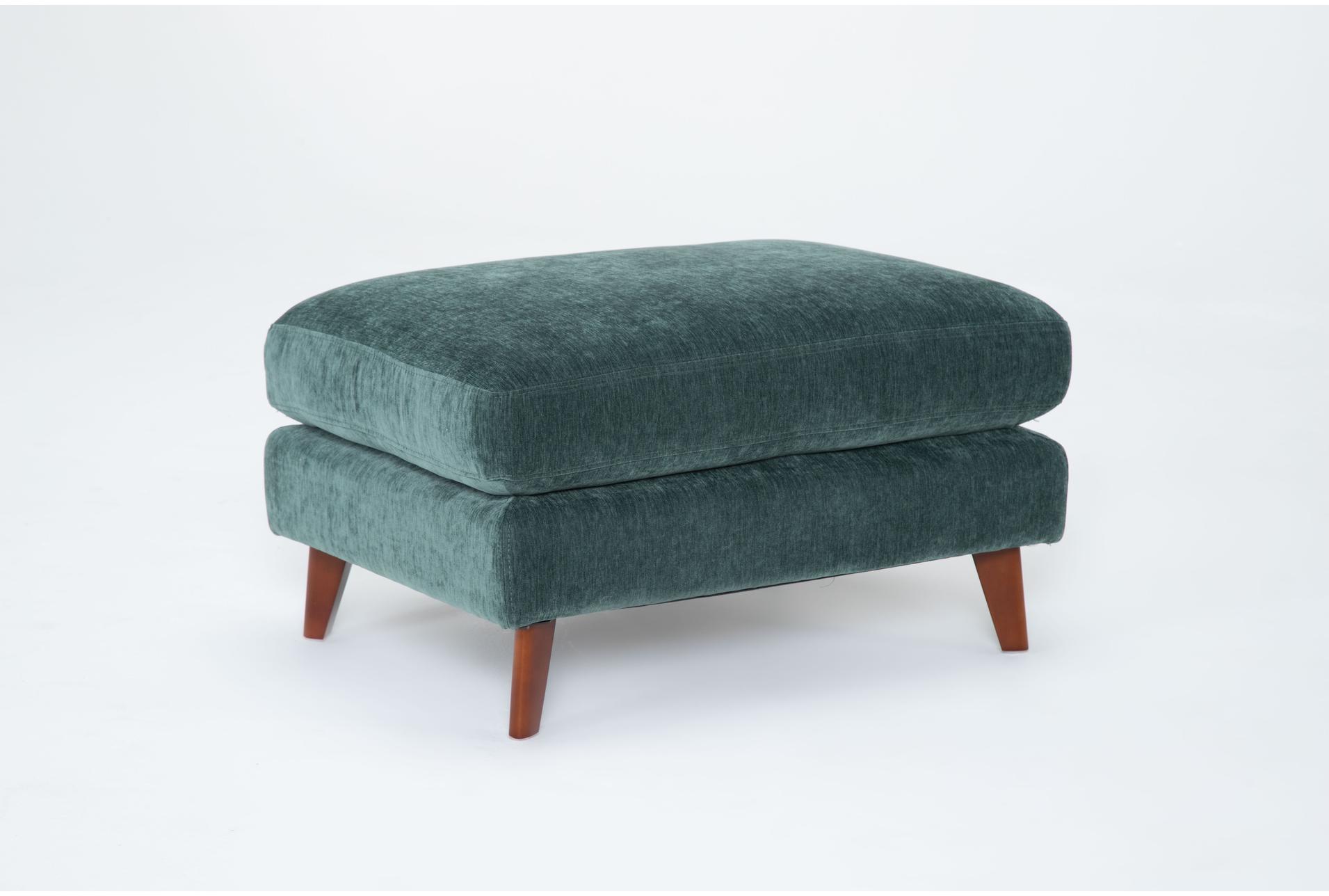 allie midnight jade green fabric rectangle ottoman 6 allie midnight jade green fabric rectangle ottoman