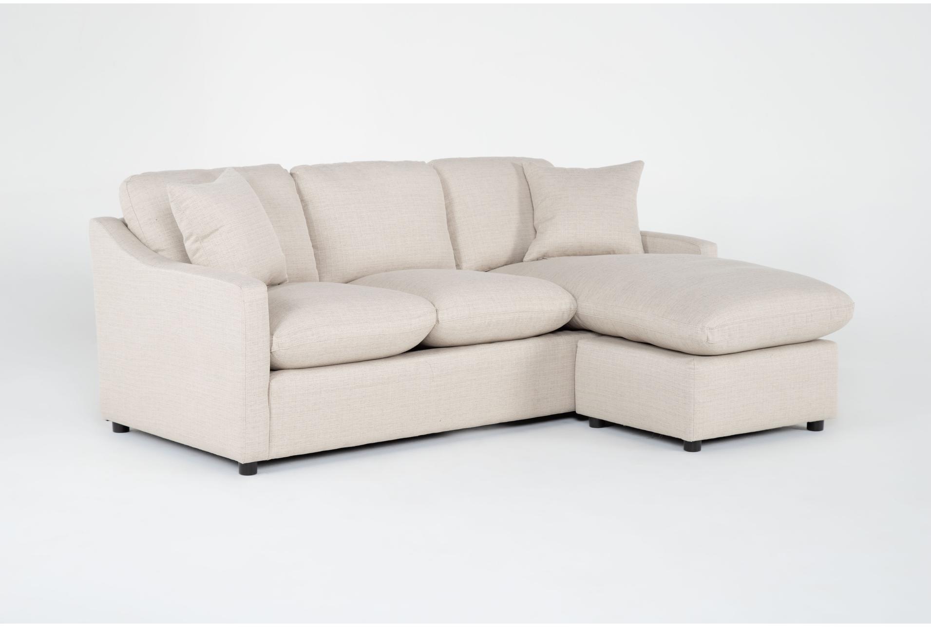 cozy beige linen fabric 84" sofa with reversible chaise 1 cozy beige linen fabric 84" sofa with reversible chaise