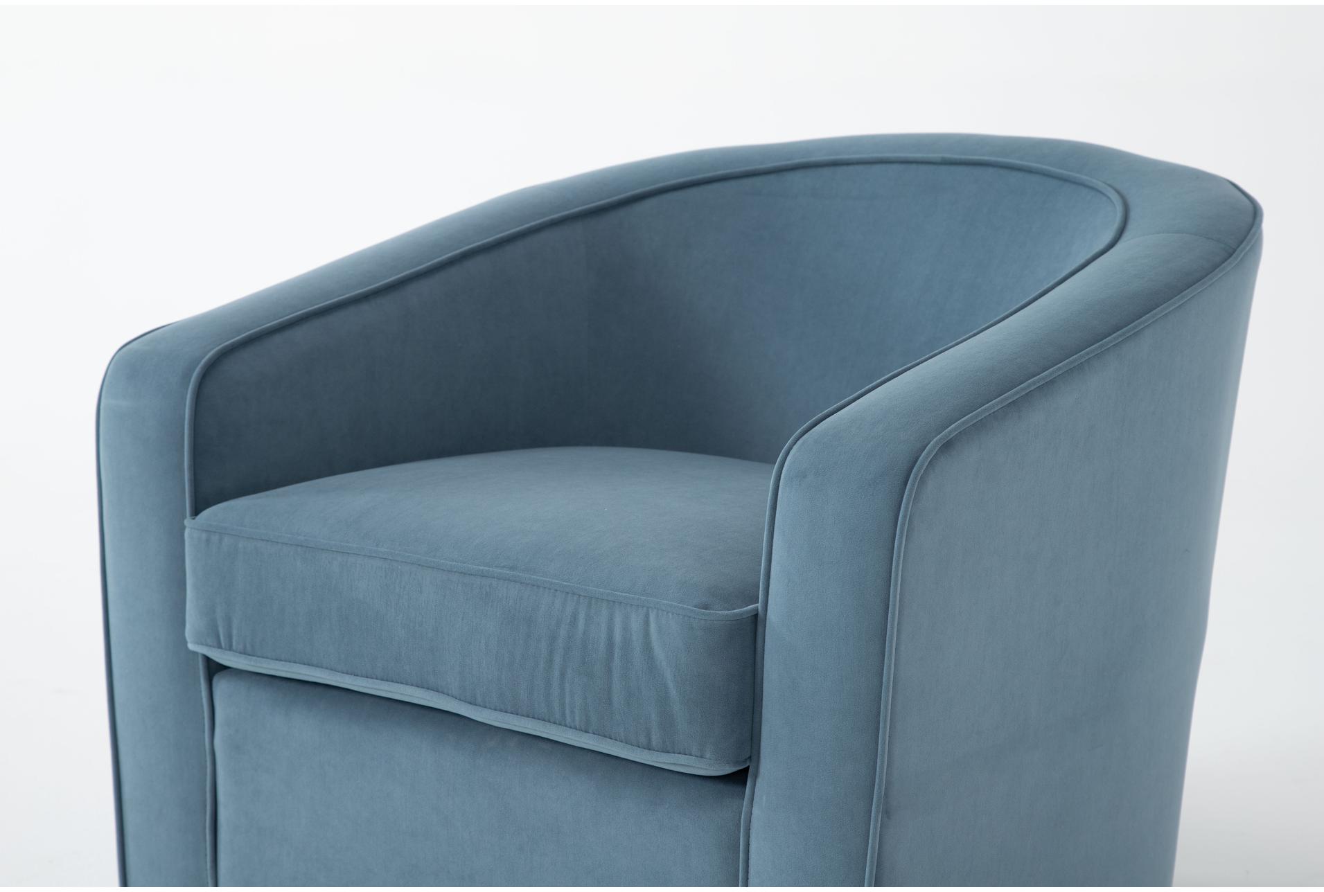 dani slate blue velvet fabric swivel barrel arm chair 11 dani slate blue velvet fabric swivel barrel arm chair
