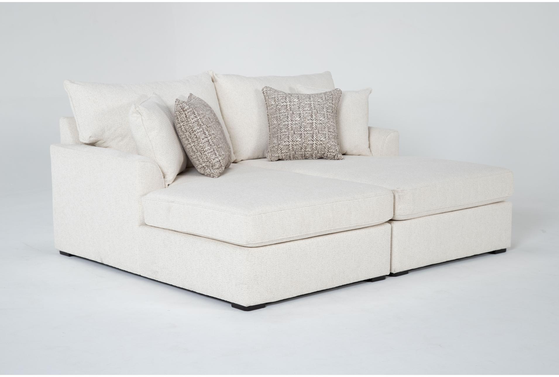 belinha ii opal white ivory fabric 76" double chaise lounge 1 belinha ii opal white ivory fabric 76" double chaise lounge