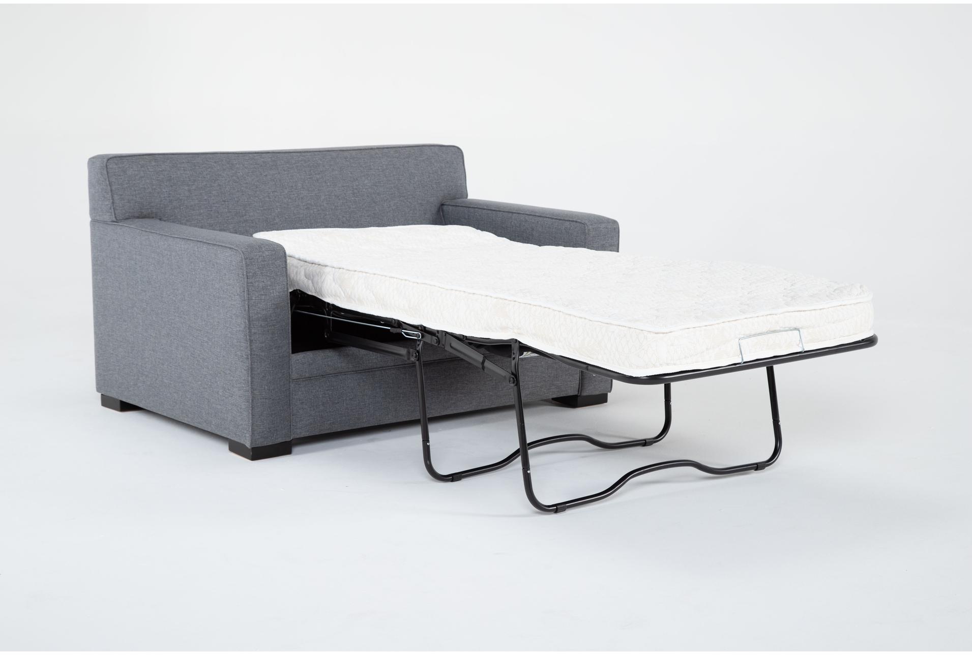 ethan v 54" grey fabric memory foam twin sleeper sofa bed | with arms 10 ethan v 54" grey fabric memory foam twin sleeper sofa bed | with arms