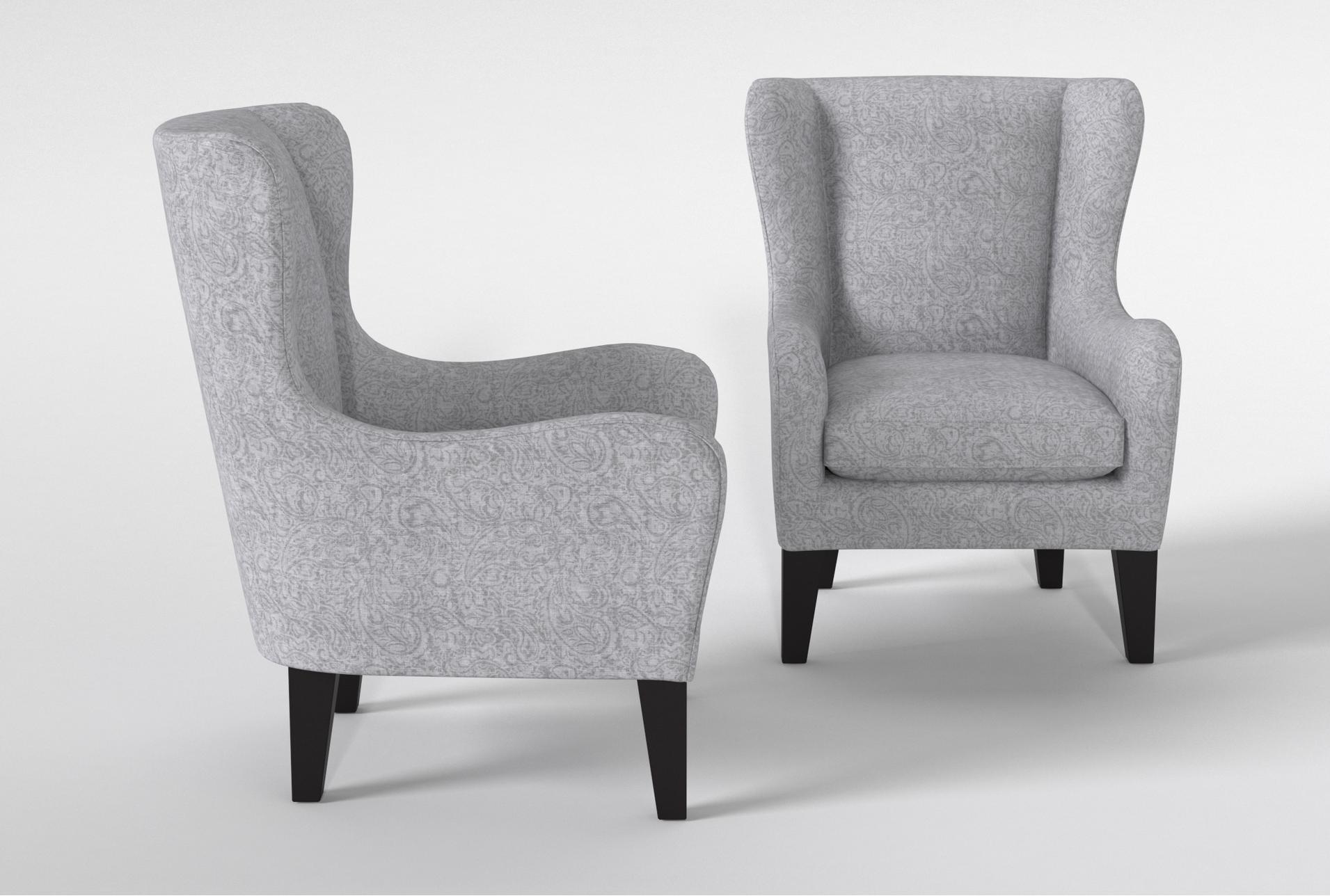 anabelle ii grey fabric wingback arm chair with expresso finish set of 2 | sets | made in the usa | paisley | armchair | reading 9 anabelle ii grey fabric wingback arm chair with expresso finish set of 2 | sets | made in the usa | paisley | armchair | reading