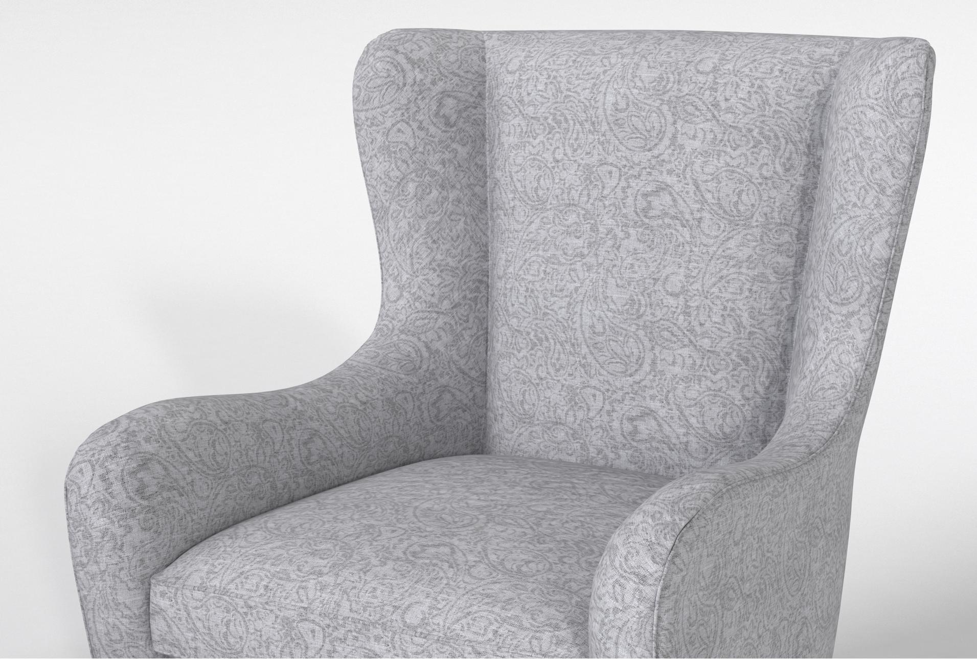 anabelle ii grey fabric wingback arm chair with expresso finish set of 2 | sets | made in the usa | paisley | armchair | reading 13 anabelle ii grey fabric wingback arm chair with expresso finish set of 2 | sets | made in the usa | paisley | armchair | reading