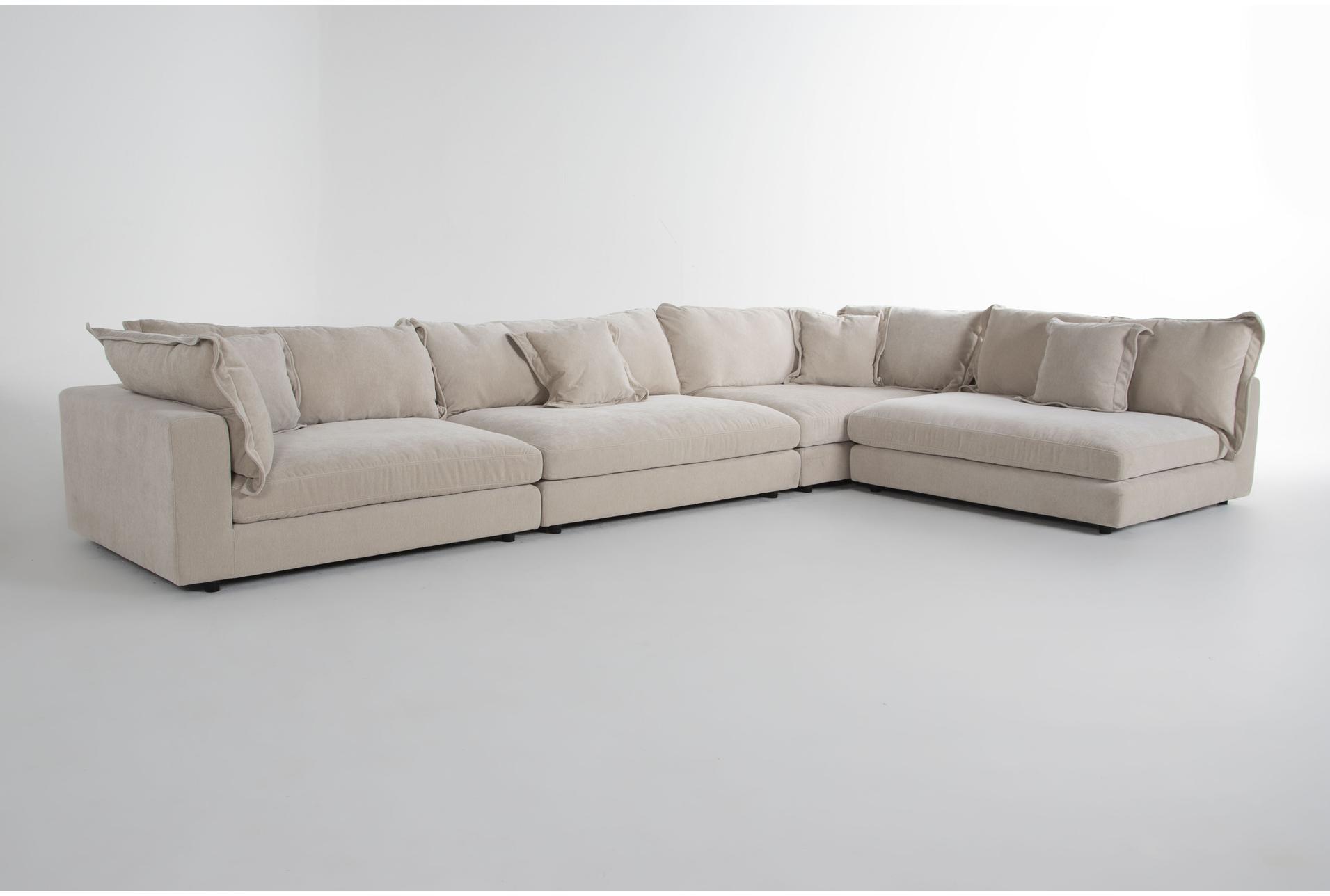 supreme lounger beige cobblestone natural fabric 4 piece oversized modular l-shaped sectional | reversible 9 supreme lounger beige cobblestone natural fabric 4 piece oversized modular l-shaped sectional | reversible