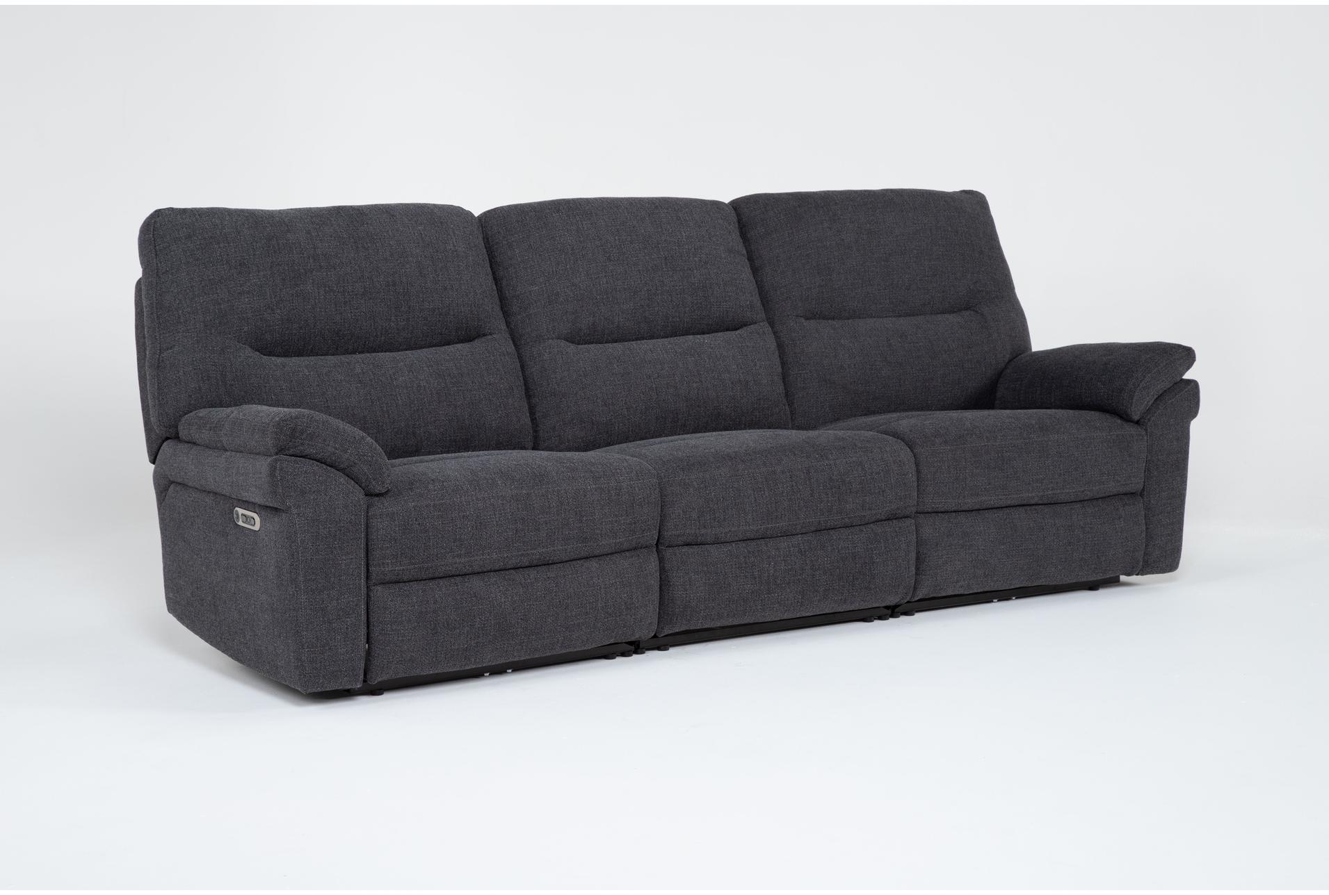 anderson grey 114" 3 piece power reclining modular sofa with power headrest & usb 15 anderson grey 114" 3 piece power reclining modular sofa with power headrest & usb