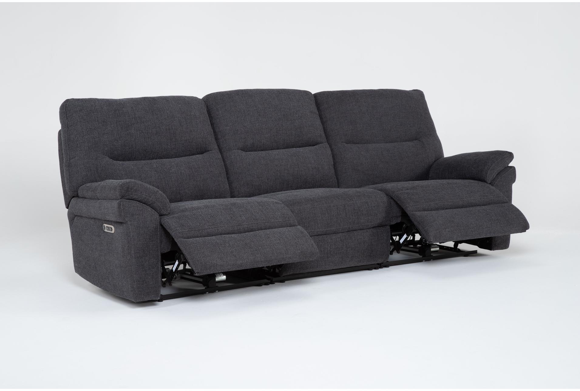 anderson grey 114" 3 piece power reclining modular sofa with power headrest & usb 16 anderson grey 114" 3 piece power reclining modular sofa with power headrest & usb