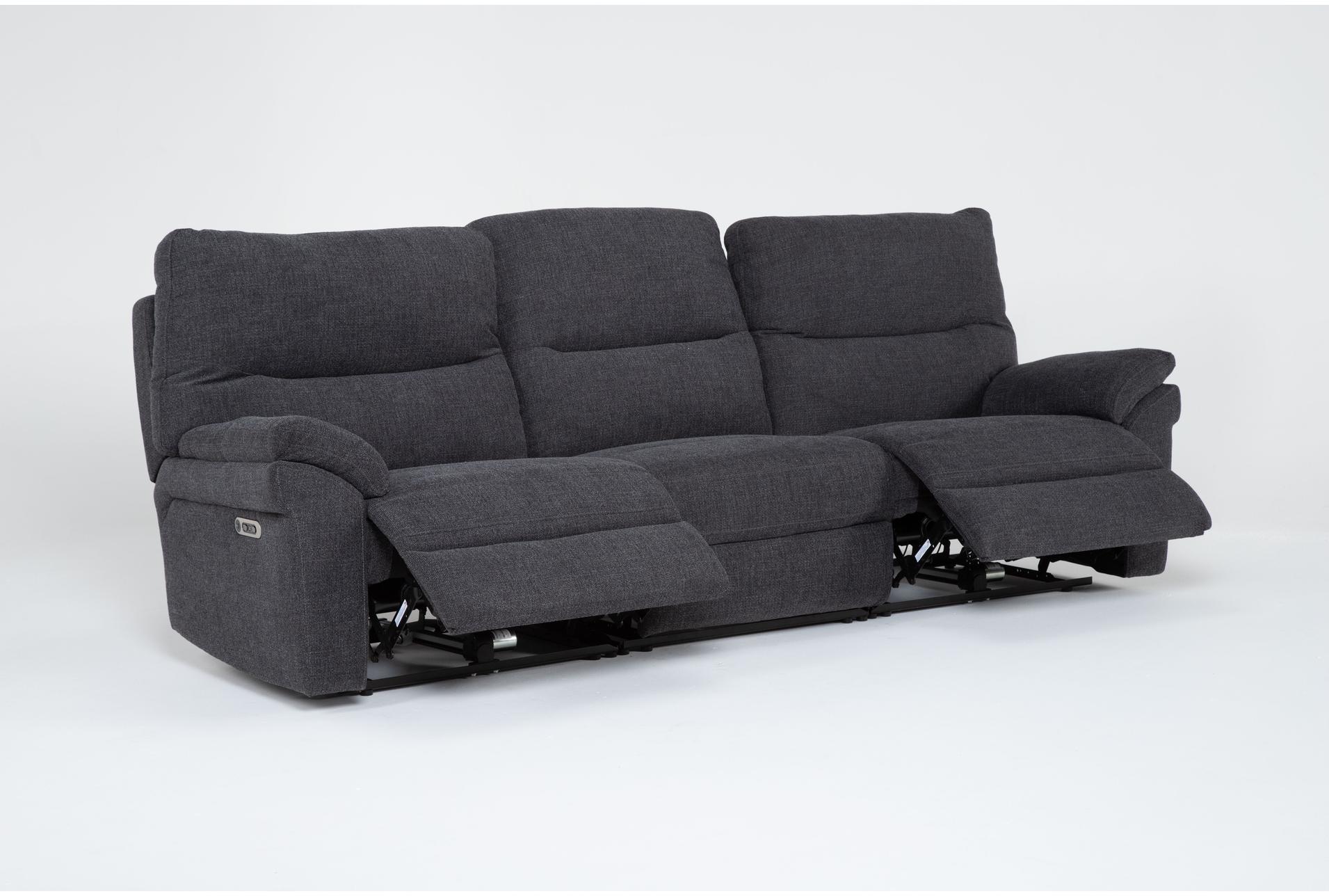 anderson grey 114" 3 piece power reclining modular sofa with power headrest & usb 17 anderson grey 114" 3 piece power reclining modular sofa with power headrest & usb