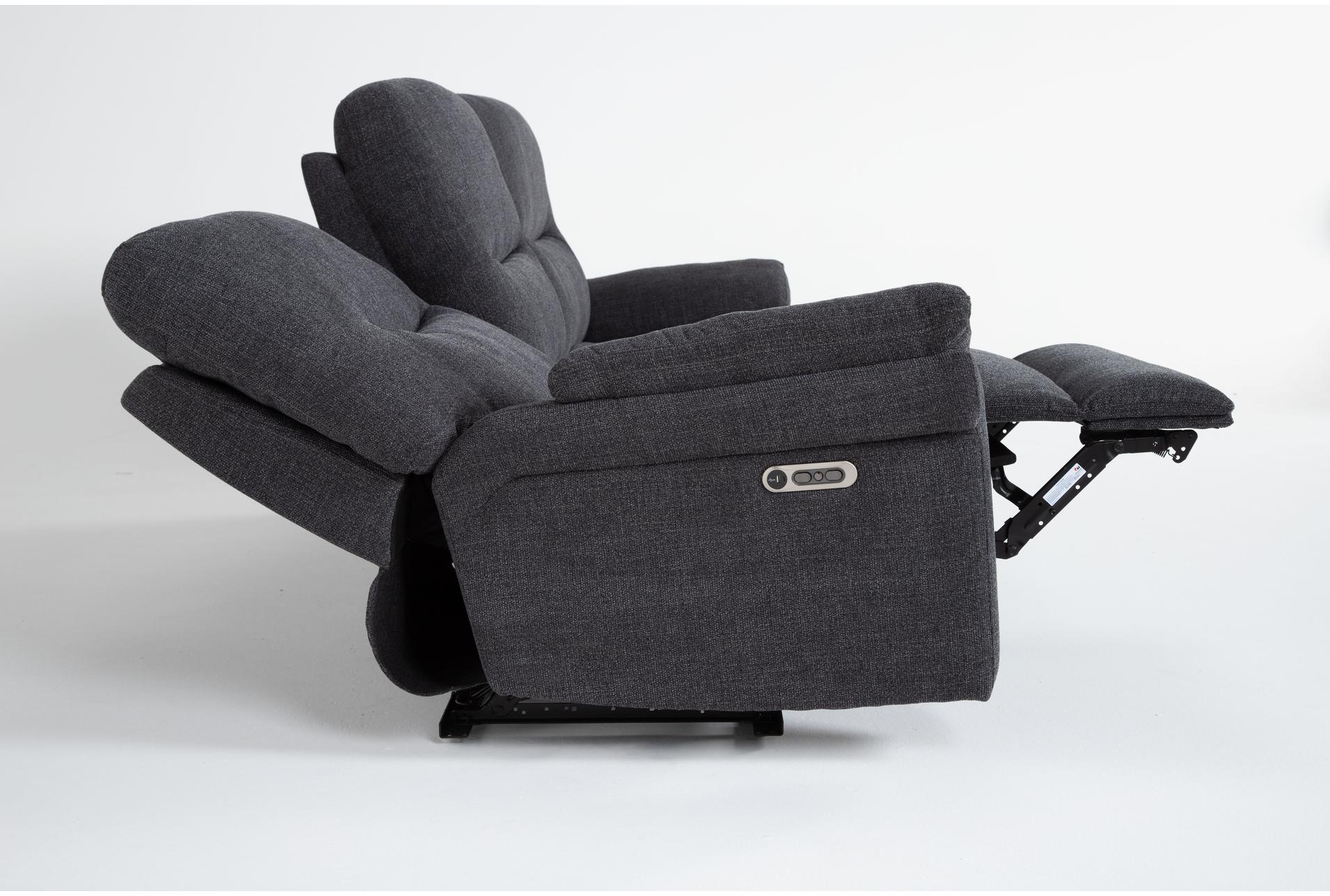 anderson grey 114" 3 piece power reclining modular sofa with power headrest & usb 19 anderson grey 114" 3 piece power reclining modular sofa with power headrest & usb