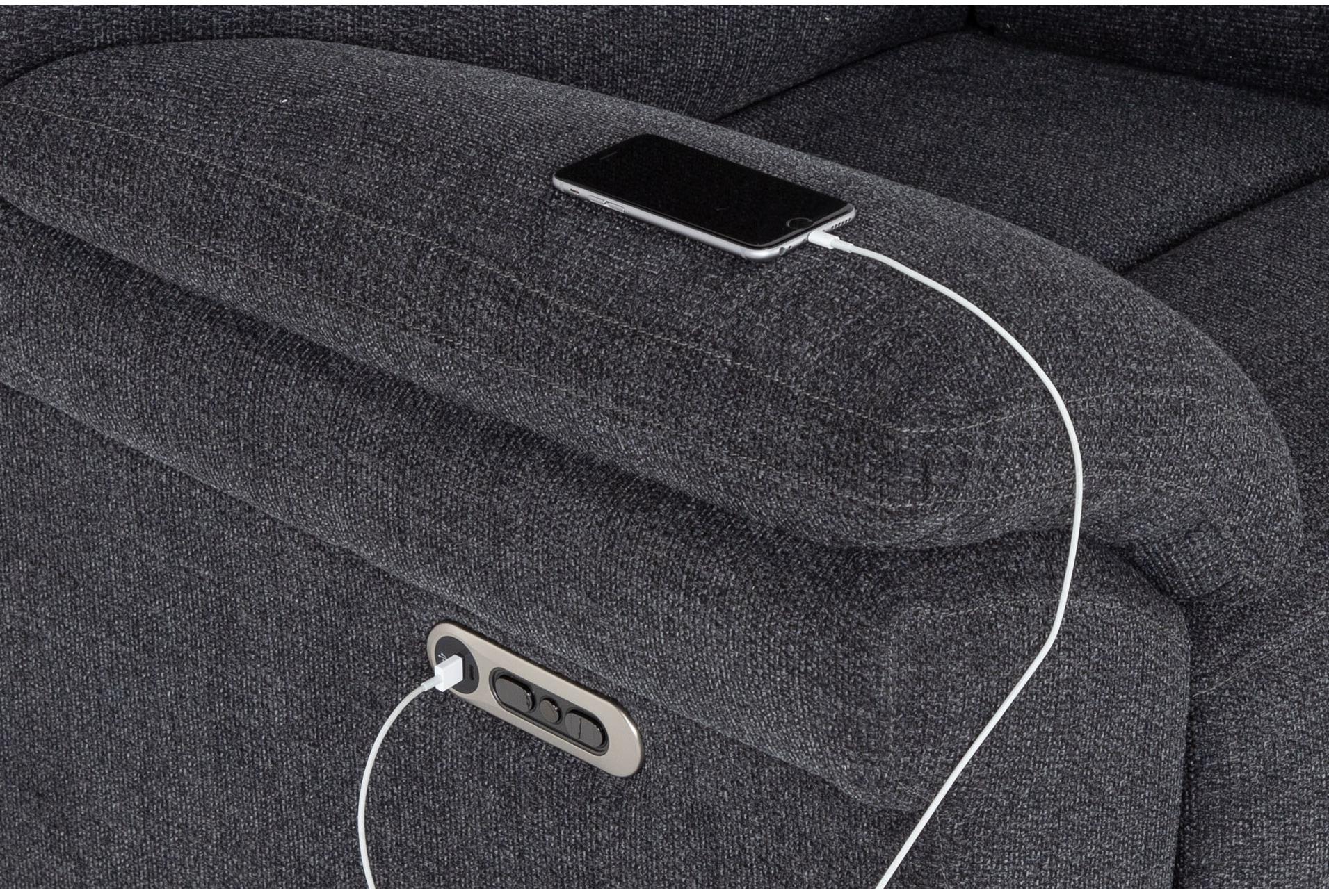 anderson grey 114" 3 piece power reclining modular sofa with power headrest & usb 21 anderson grey 114" 3 piece power reclining modular sofa with power headrest & usb