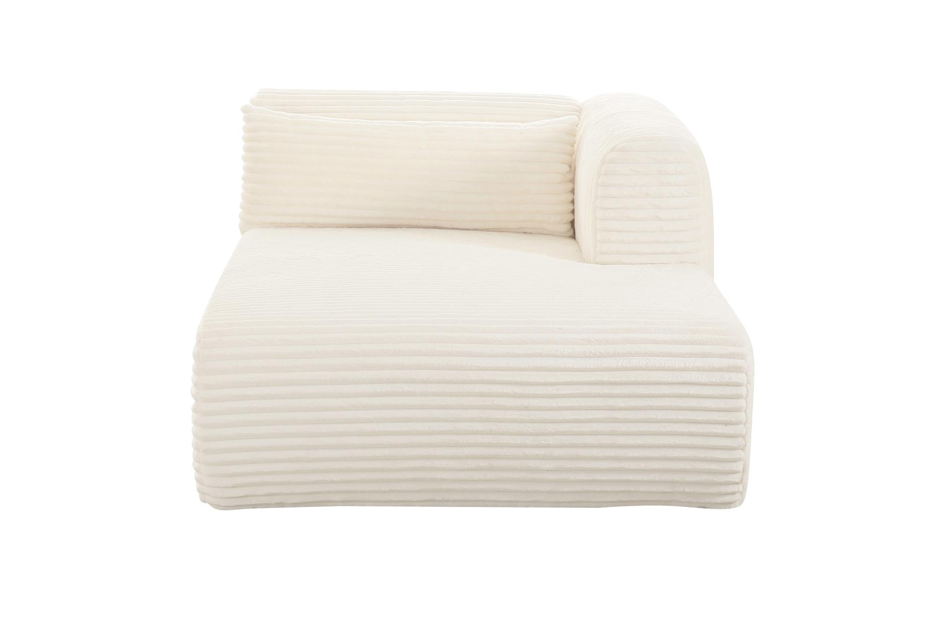tarra fluffy oversized beige cream fabric corduroy modular right arm facing chaise 7 tarra fluffy oversized beige cream fabric corduroy modular right arm facing chaise