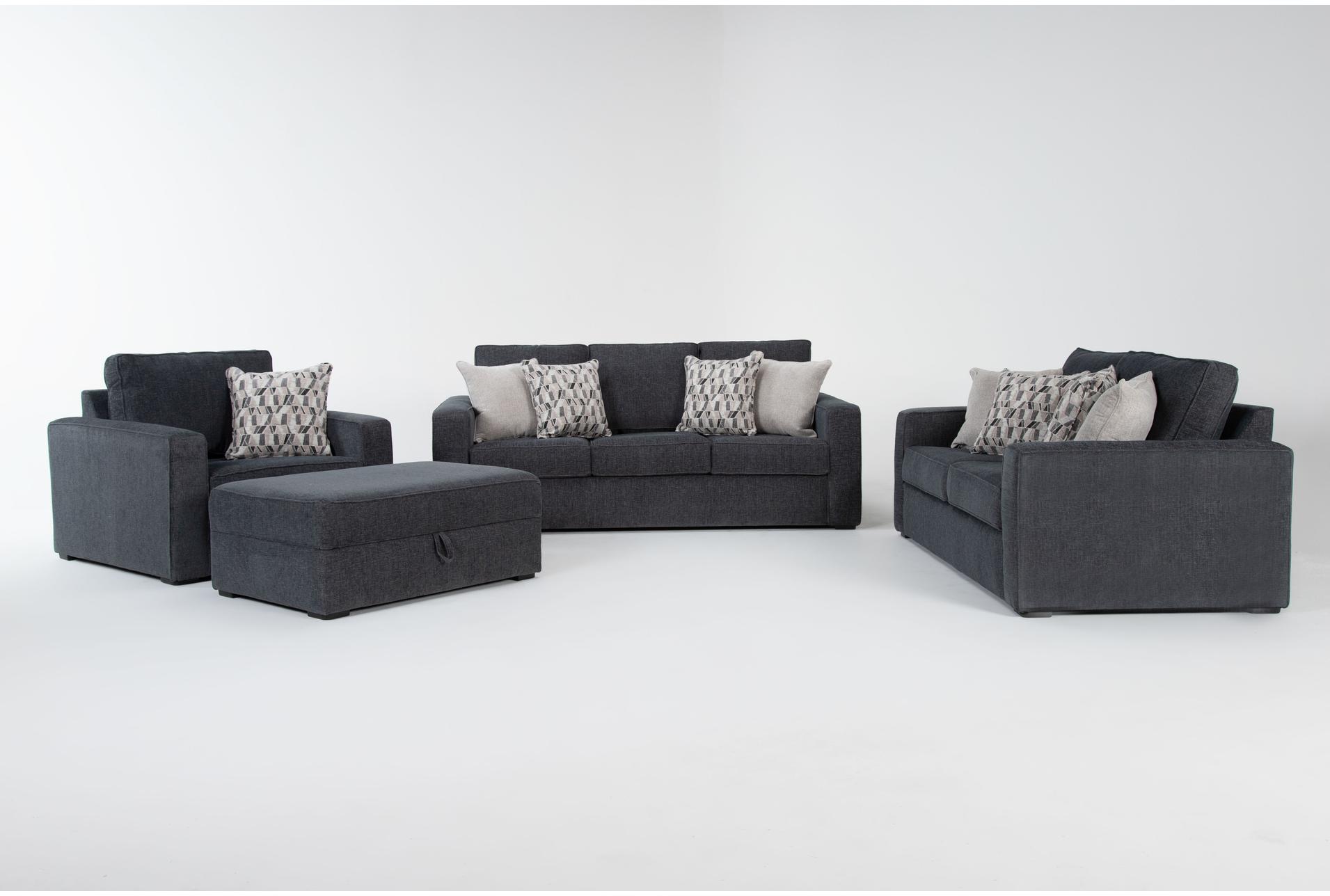 monterey twilight blue grey fabric 4 piece 86" queen memory foam sleeper sofa bed loveseat oversized arm chair & ottoman set 1 monterey twilight blue grey fabric 4 piece 86" queen memory foam sleeper sofa bed loveseat oversized arm chair & ottoman set