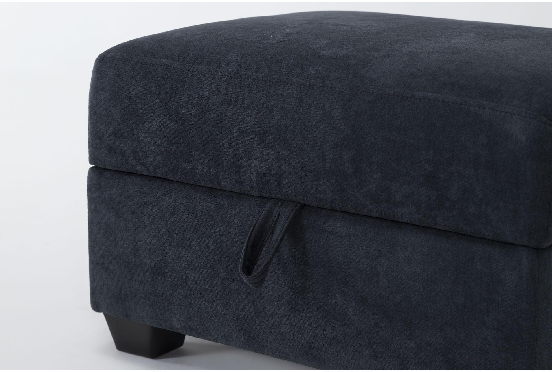 athos midnight navy blue fabric twin memory foam arm chair sleeper/storage ottoman set | loose reversible back 14 athos midnight navy blue fabric twin memory foam arm chair sleeper/storage ottoman set | loose reversible back