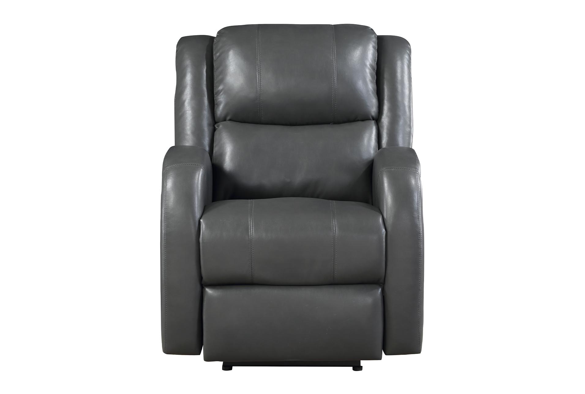 apollo 30" grey faux leather power recliner 10 apollo 30" grey faux leather power recliner
