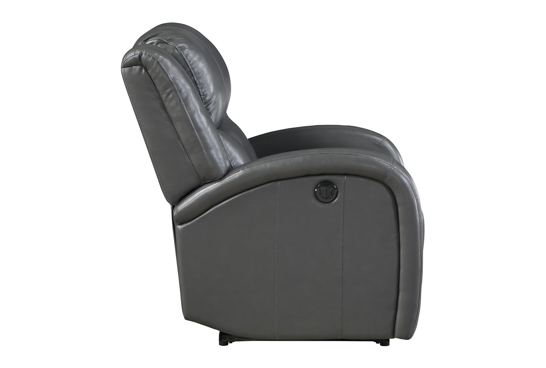 apollo 30" grey faux leather power recliner 11 apollo 30" grey faux leather power recliner