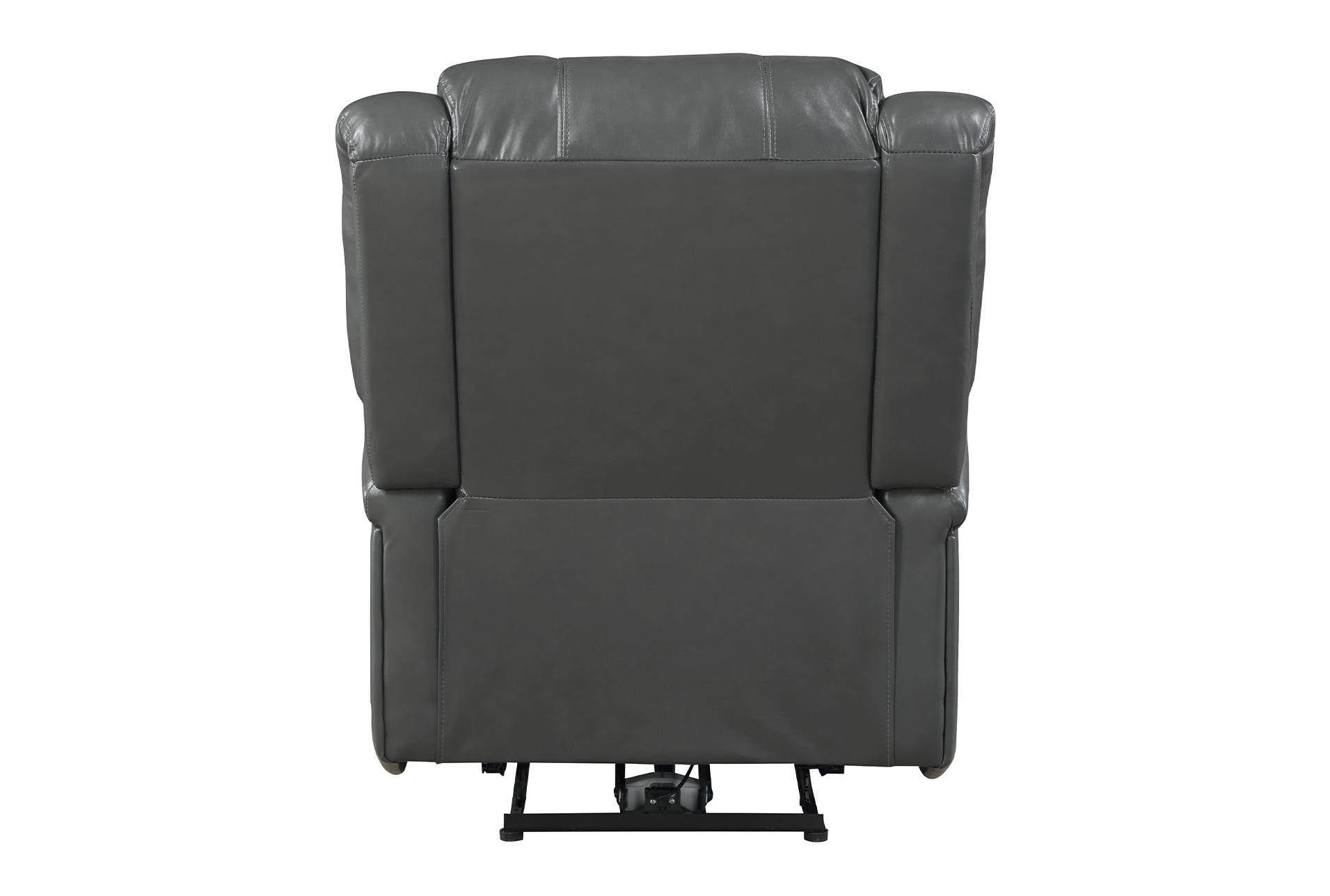 apollo 30" grey faux leather power recliner 15 apollo 30" grey faux leather power recliner